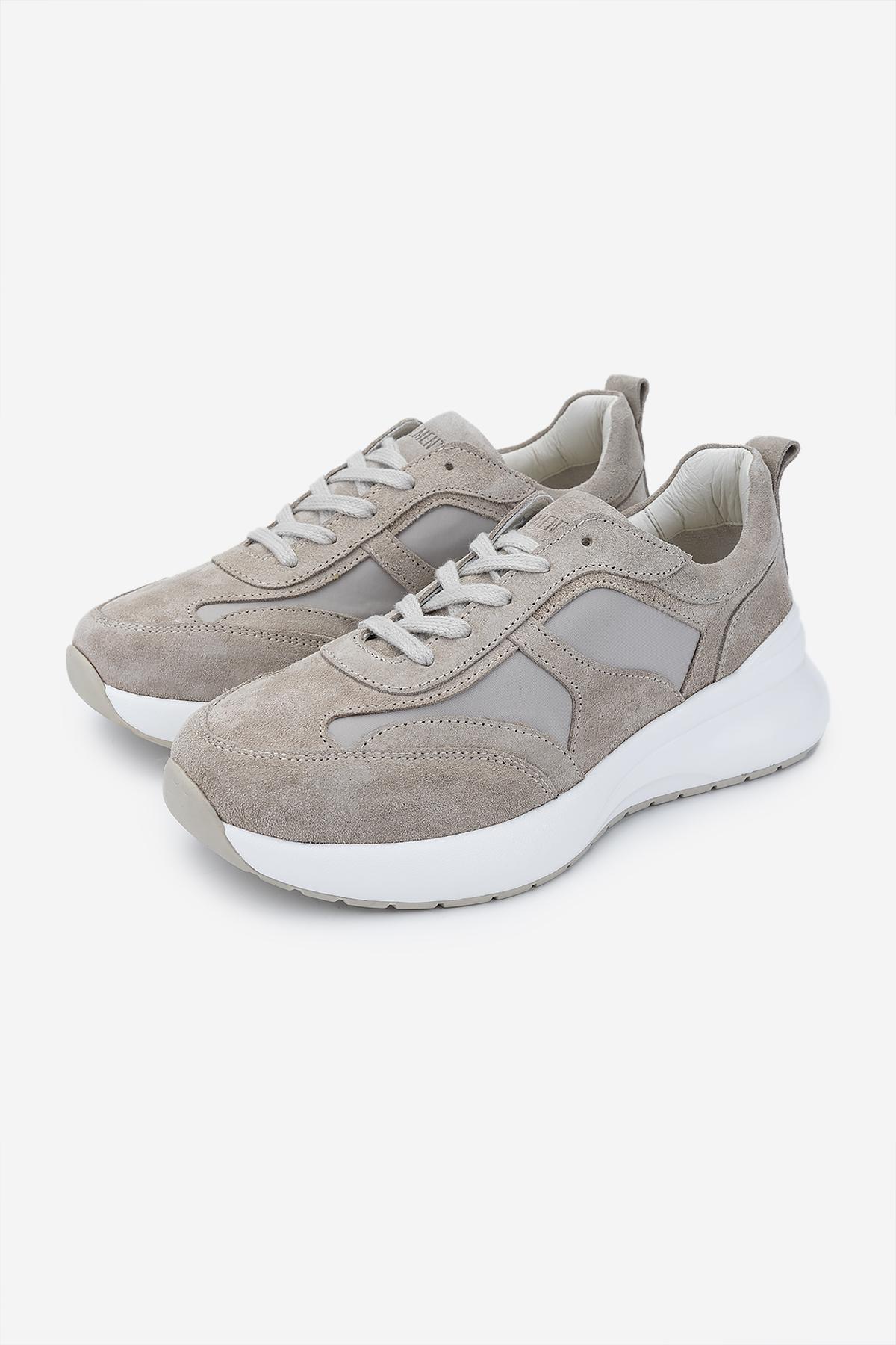 Valmenti Kadın Hakiki Deri Bej Sneakers & Spor Ayakkabı