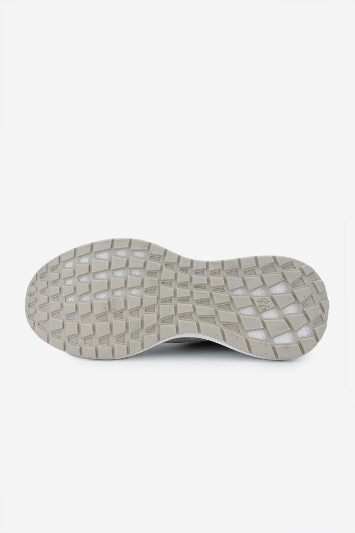 Valmenti Kadın Hakiki Deri Bej Sneakers & Spor Ayakkabı