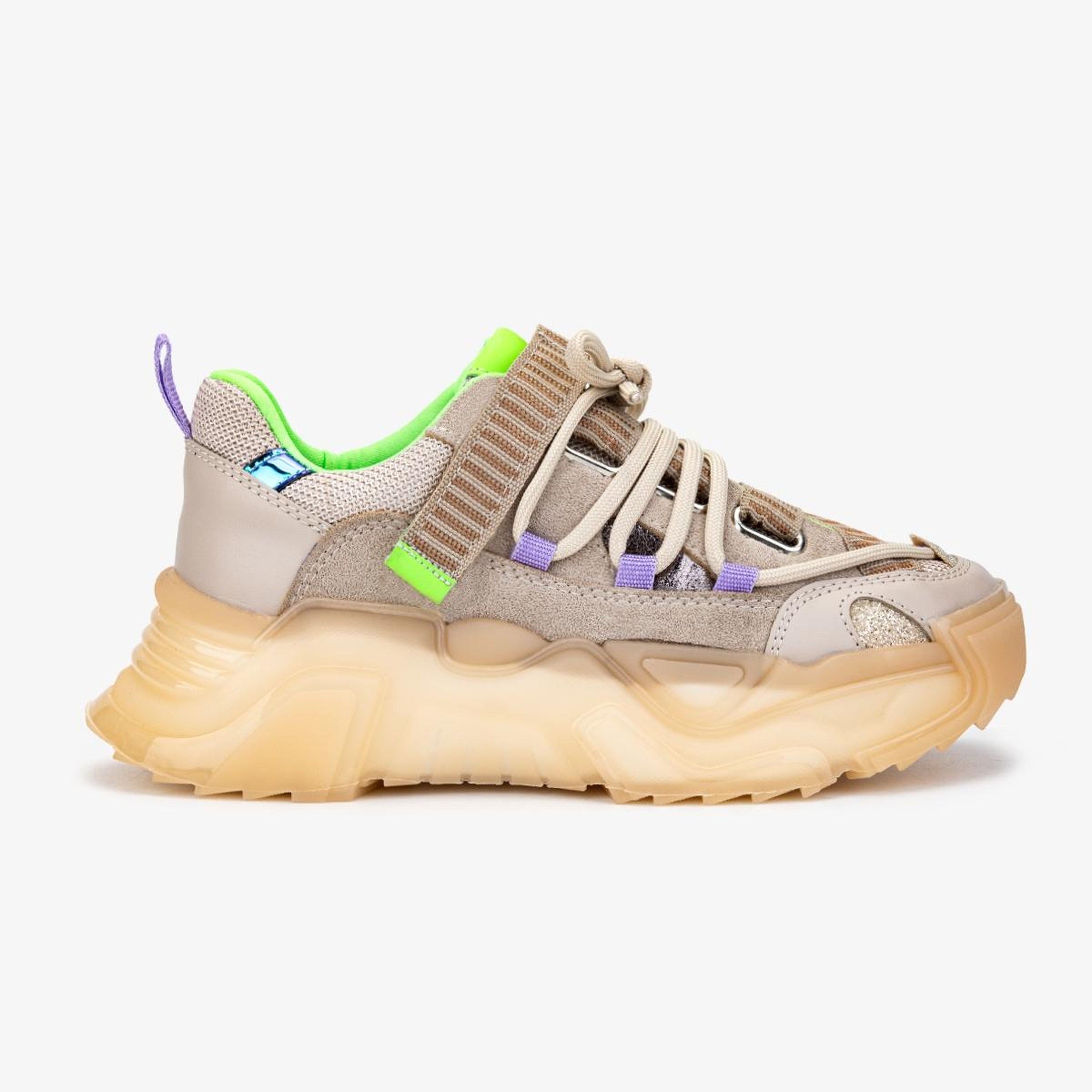 Valmenti Kadın Deri & Tekstil Bej Sneakers & Spor Ayakkabı