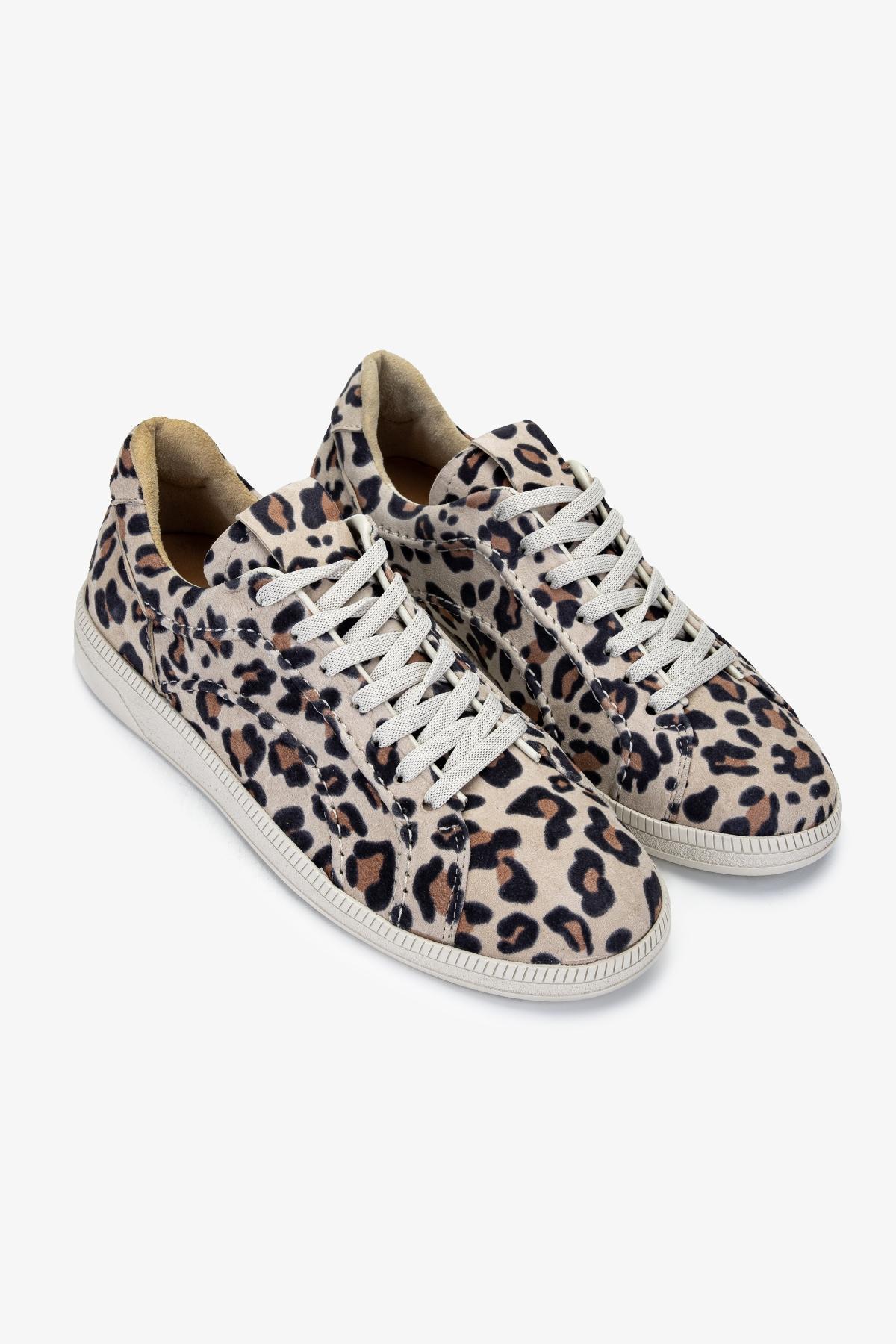 Valmenti Kadın Hakiki Deri Leopar Sneakers & Spor Ayakkabı