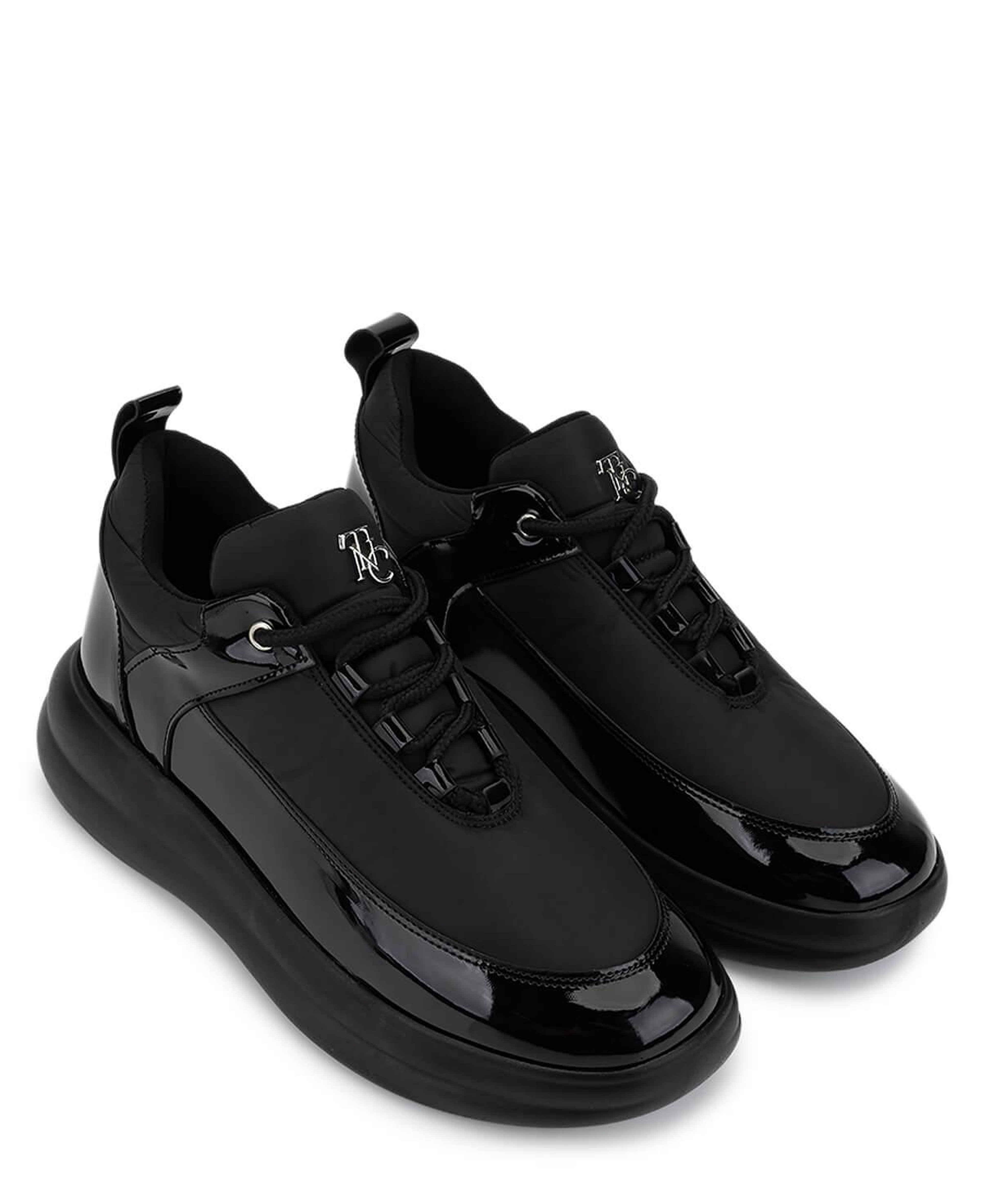 Tamer Tanca Kadın Suni Deri/Tekstil Siyah Sneakers & Spor Ayakkabı