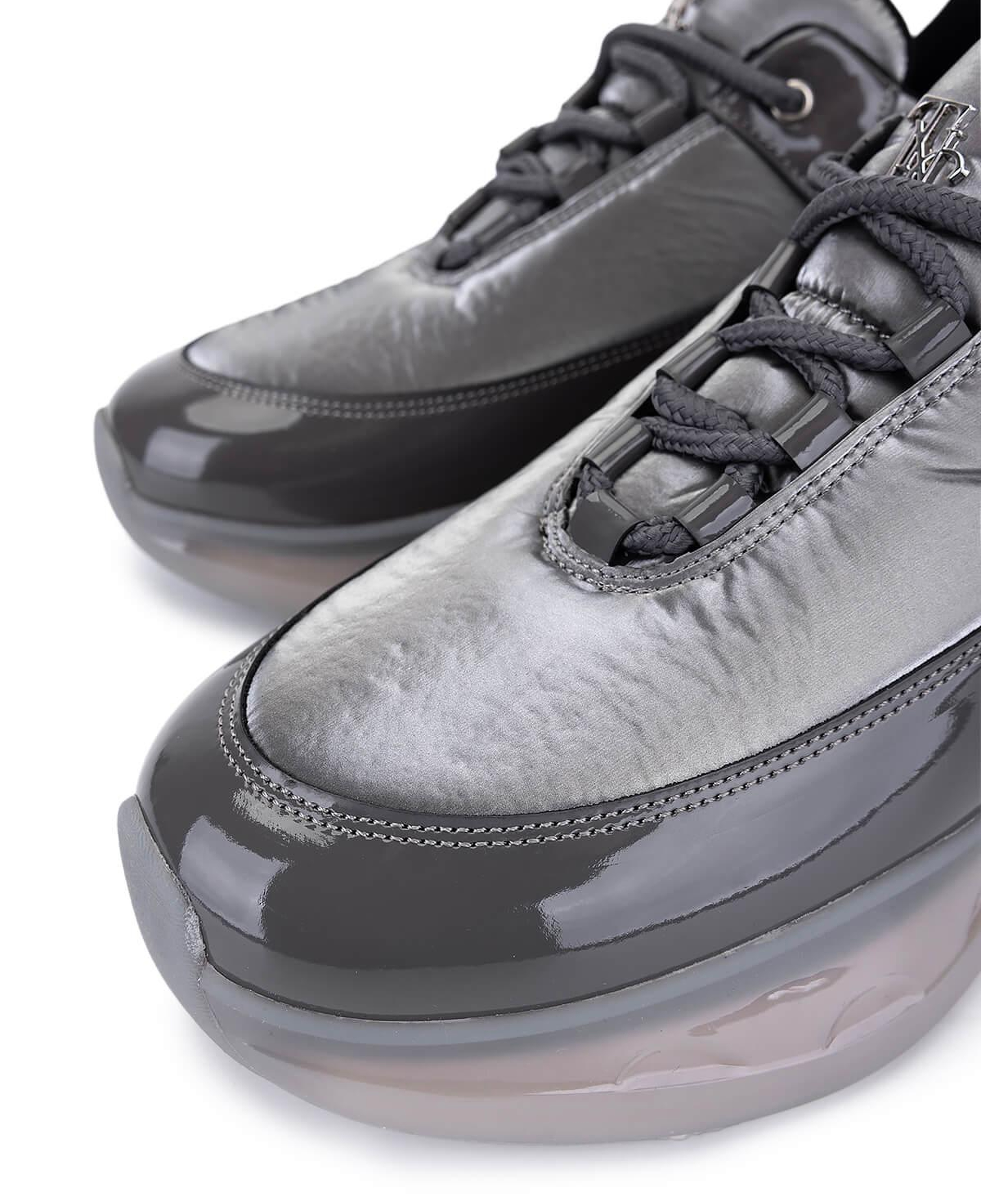 Tamer Tanca Kadın Gri Rugan Sneakers & Spor Ayakkabı