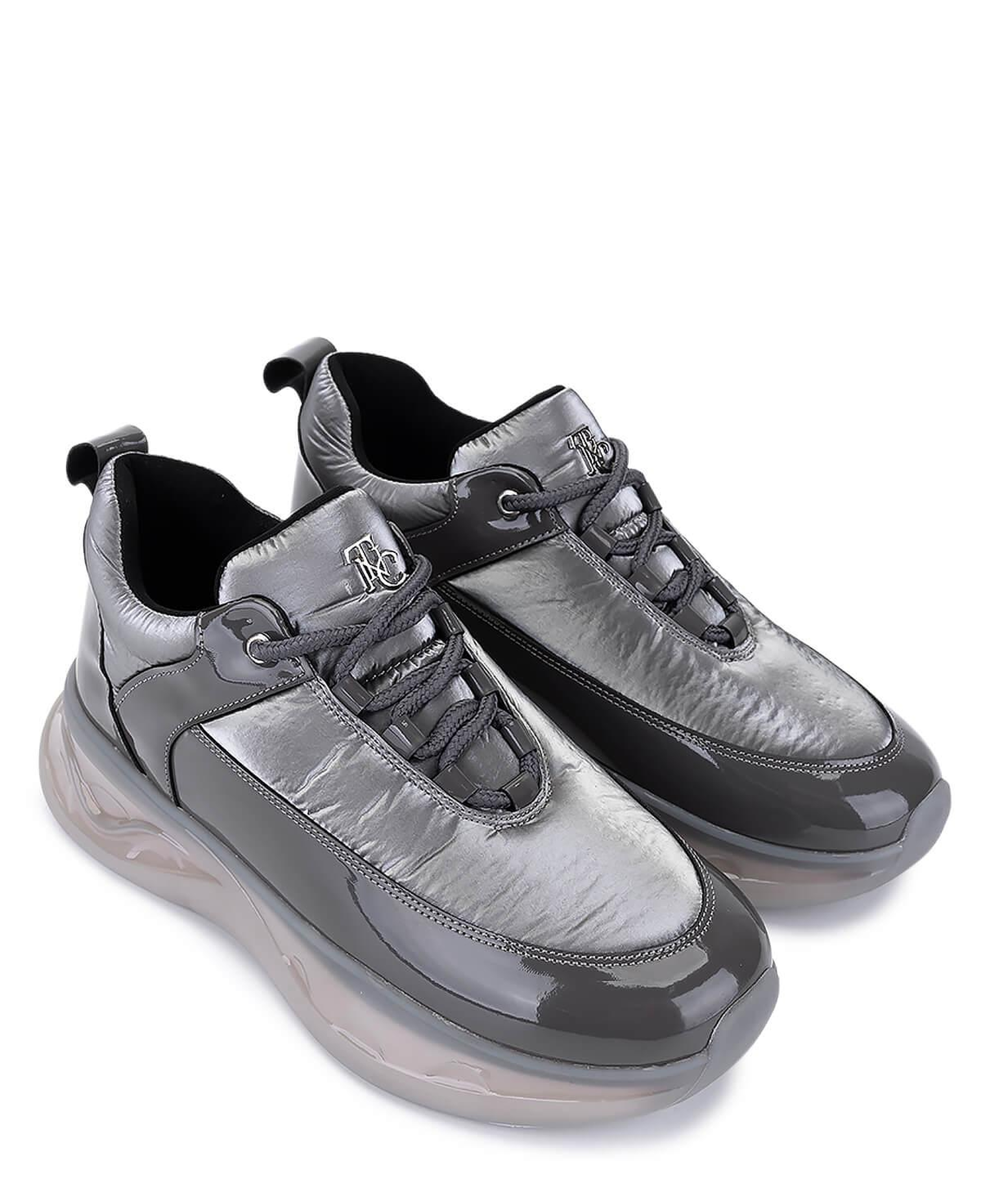 Tamer Tanca Kadın Gri Rugan Sneakers & Spor Ayakkabı