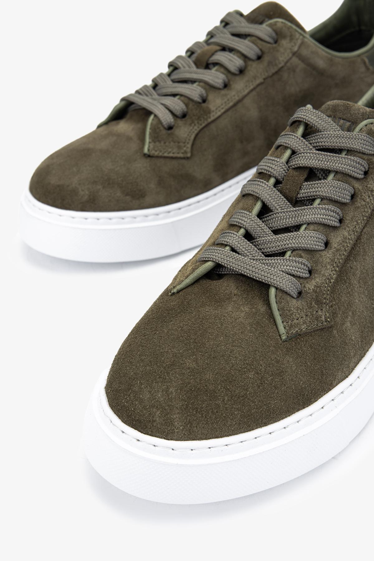 Valmenti Erkek Hakiki Deri Yeşil Sneakers & Spor Ayakkabı