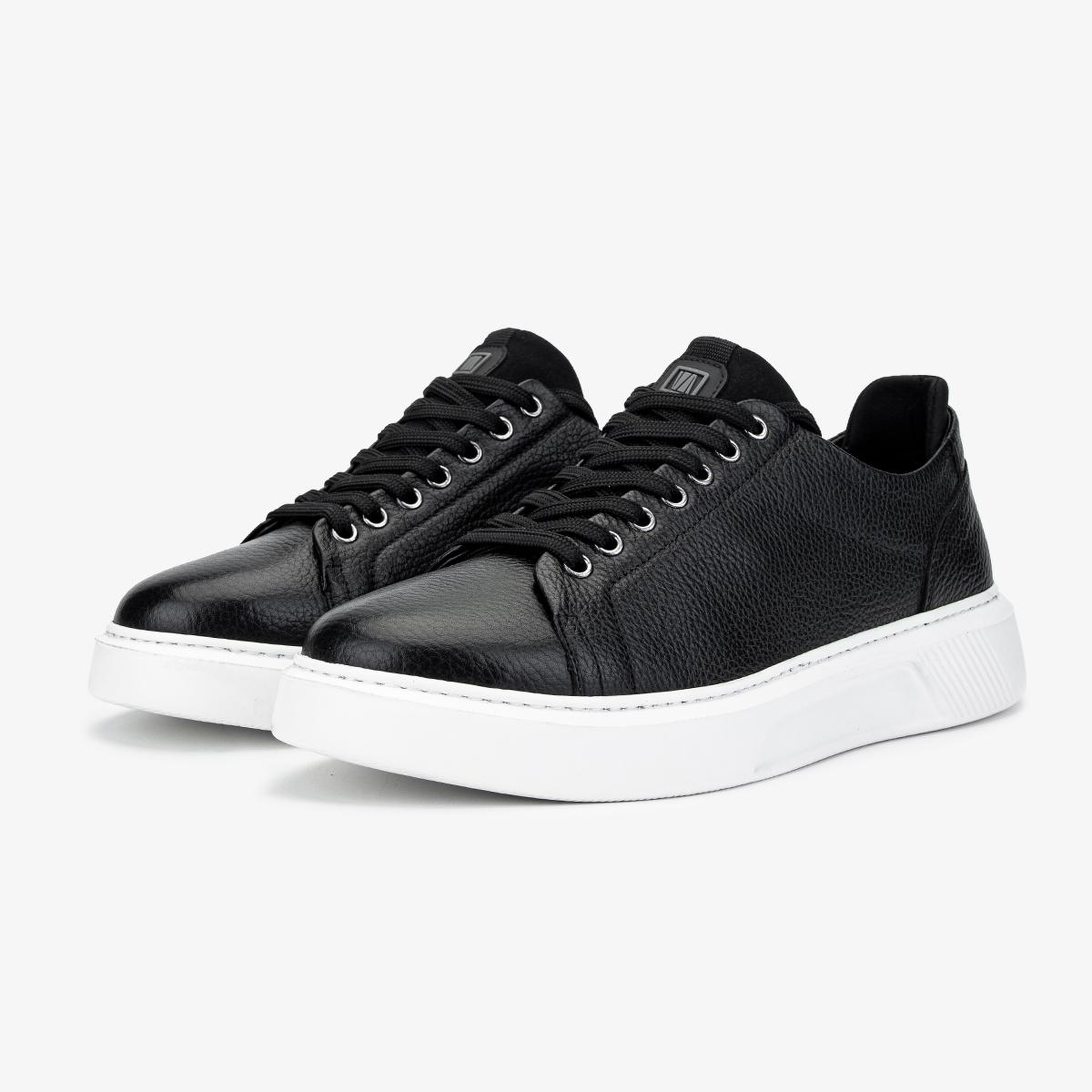 Valmenti Erkek Hakiki Deri Siyah Sneakers & Spor Ayakkabı