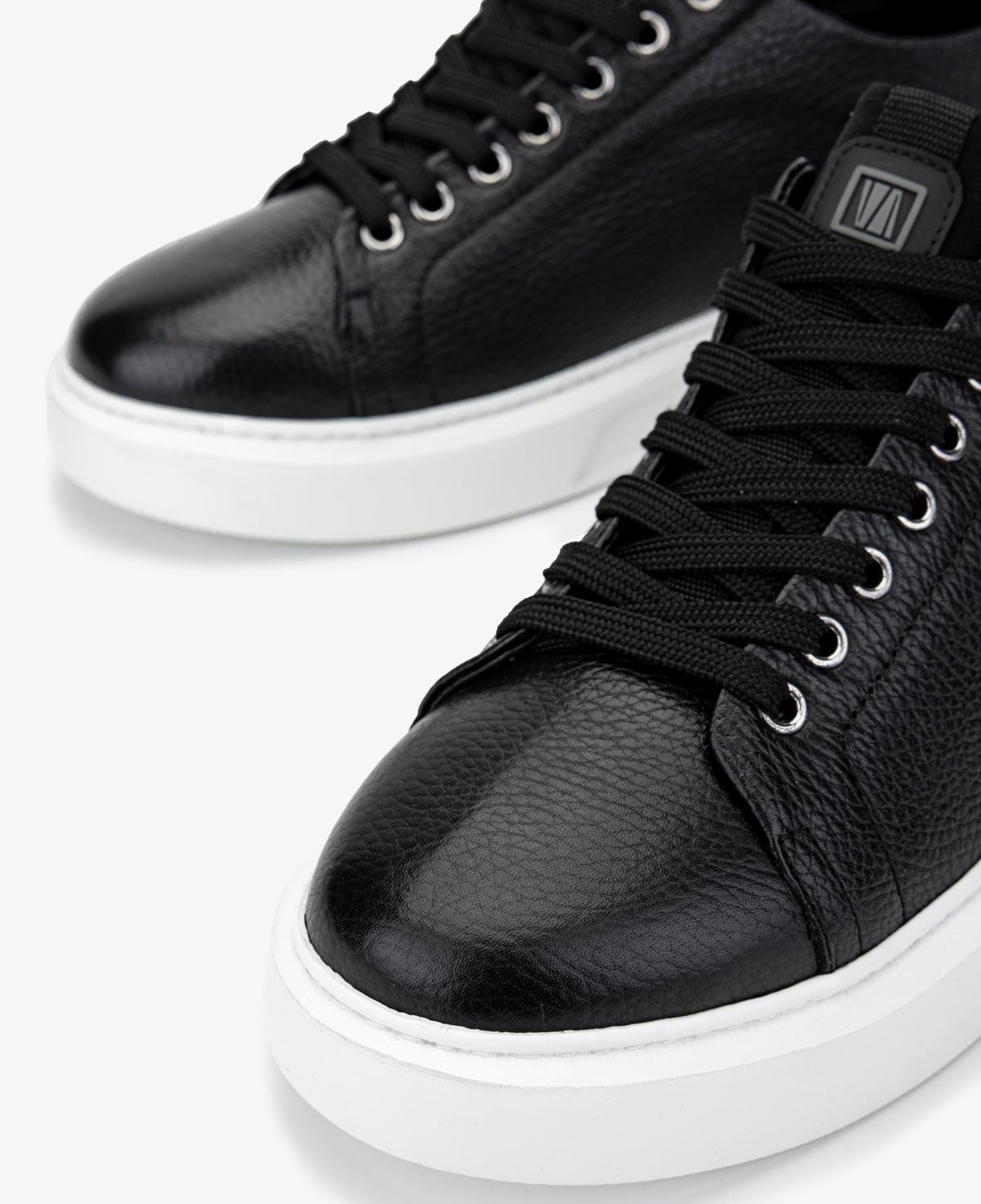 Valmenti Erkek Hakiki Deri Siyah Sneakers & Spor Ayakkabı