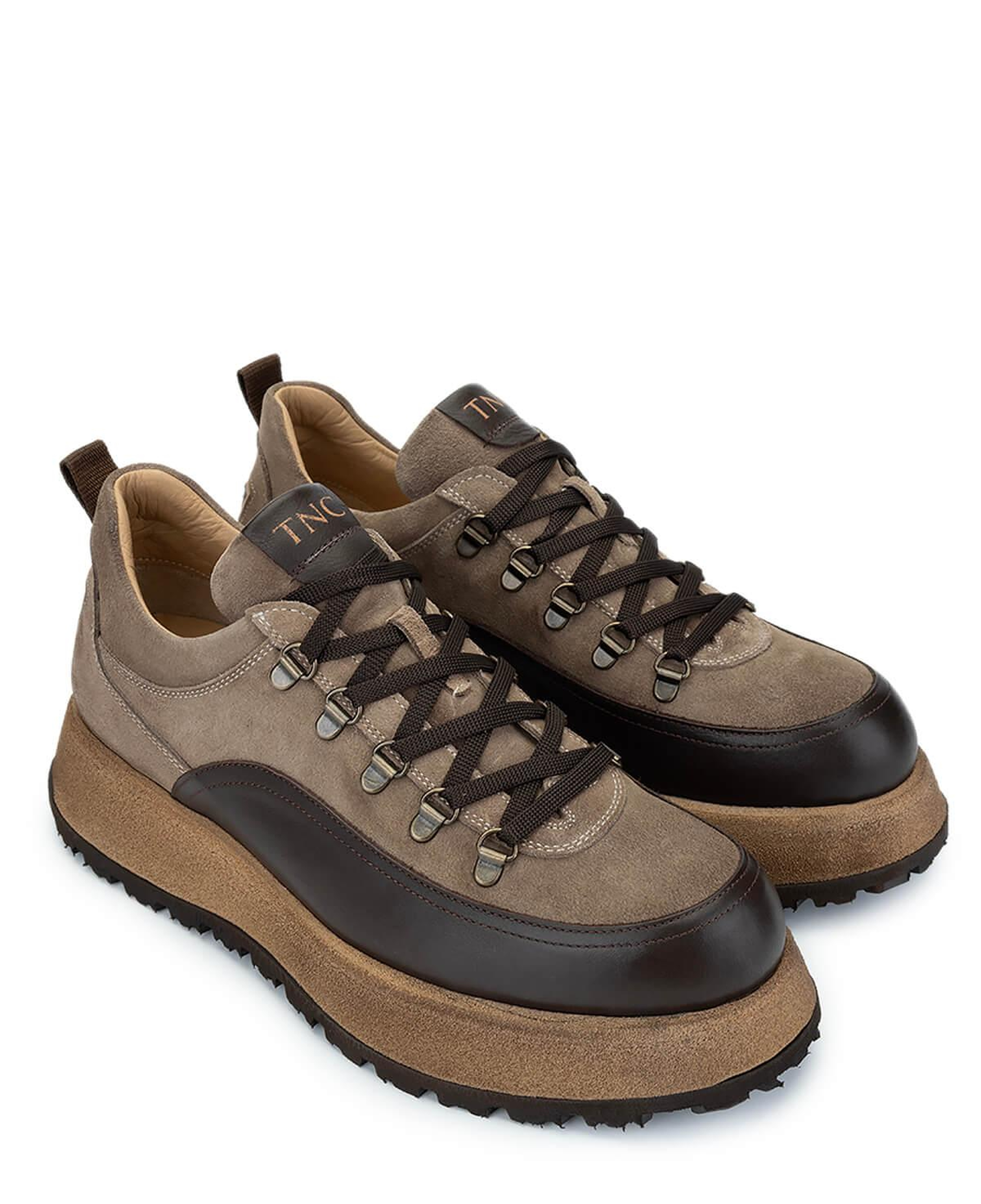 Tamer Tanca Erkek Hakiki Deri Bej Süet Sneakers & Spor Ayakkabı