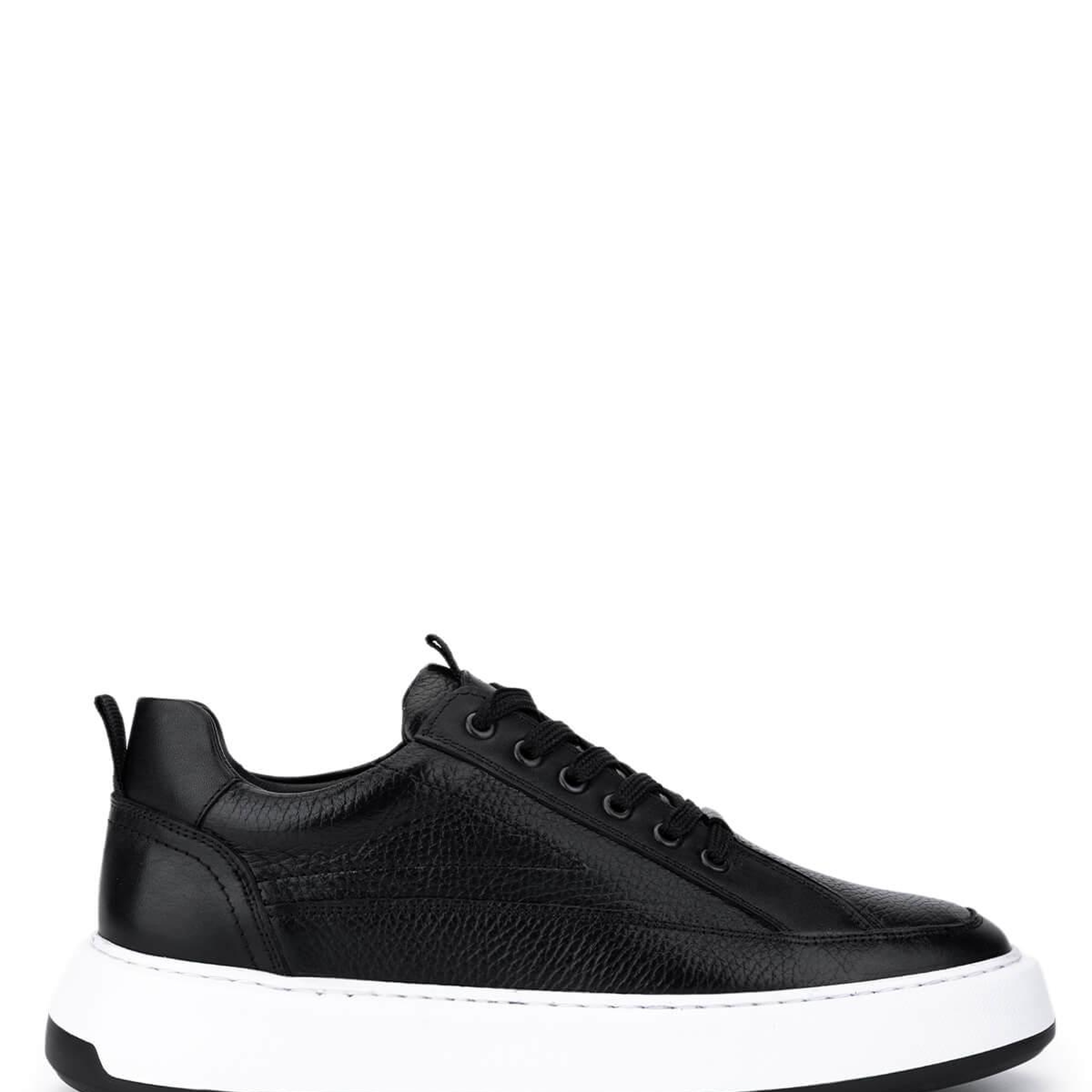Tamer Tanca Erkek Hakiki Deri Siyah Sneakers & Spor Ayakkabı