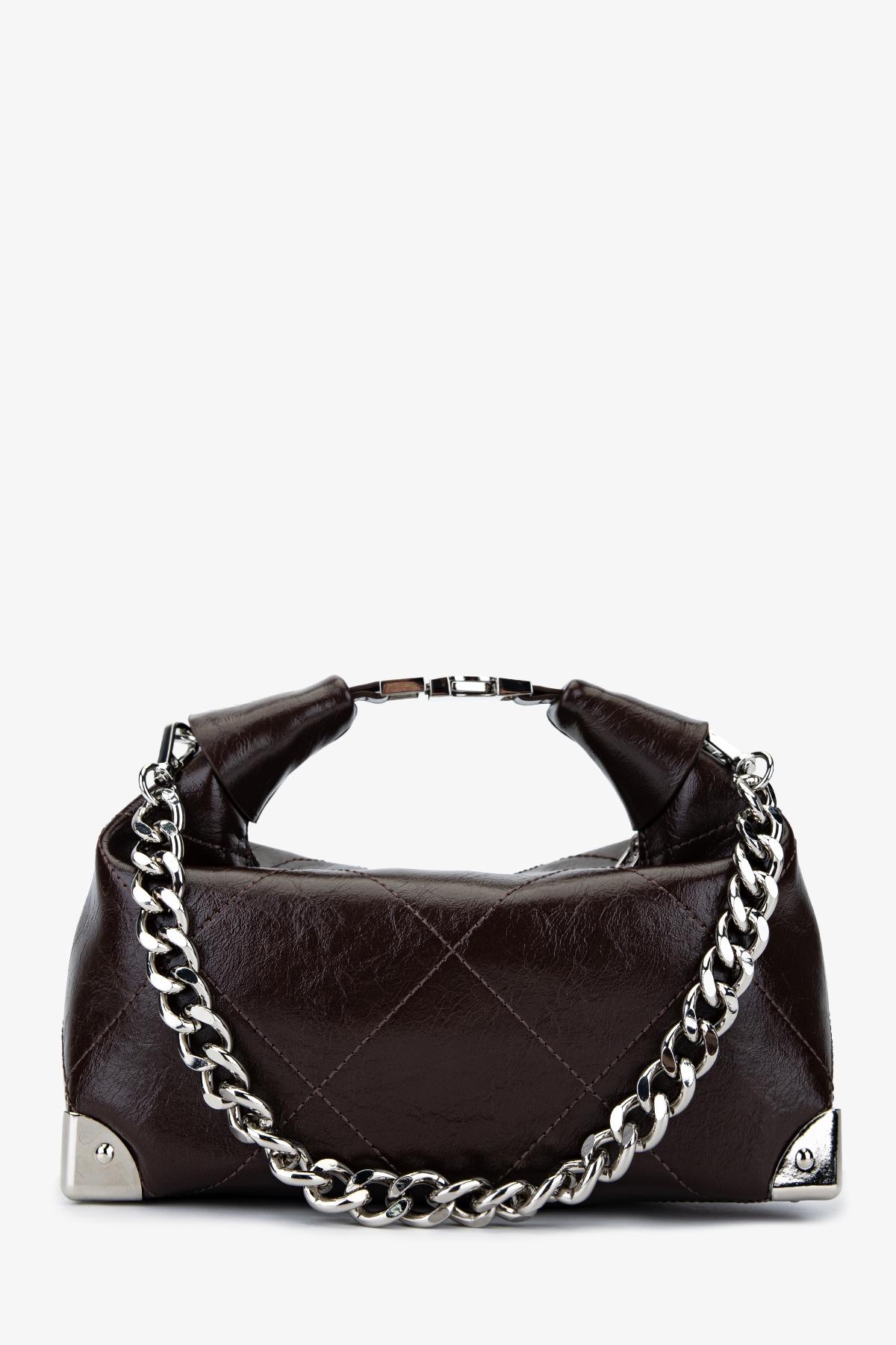 Valmenti Kadın Suni Deri Kahverengi Omuz Çanta