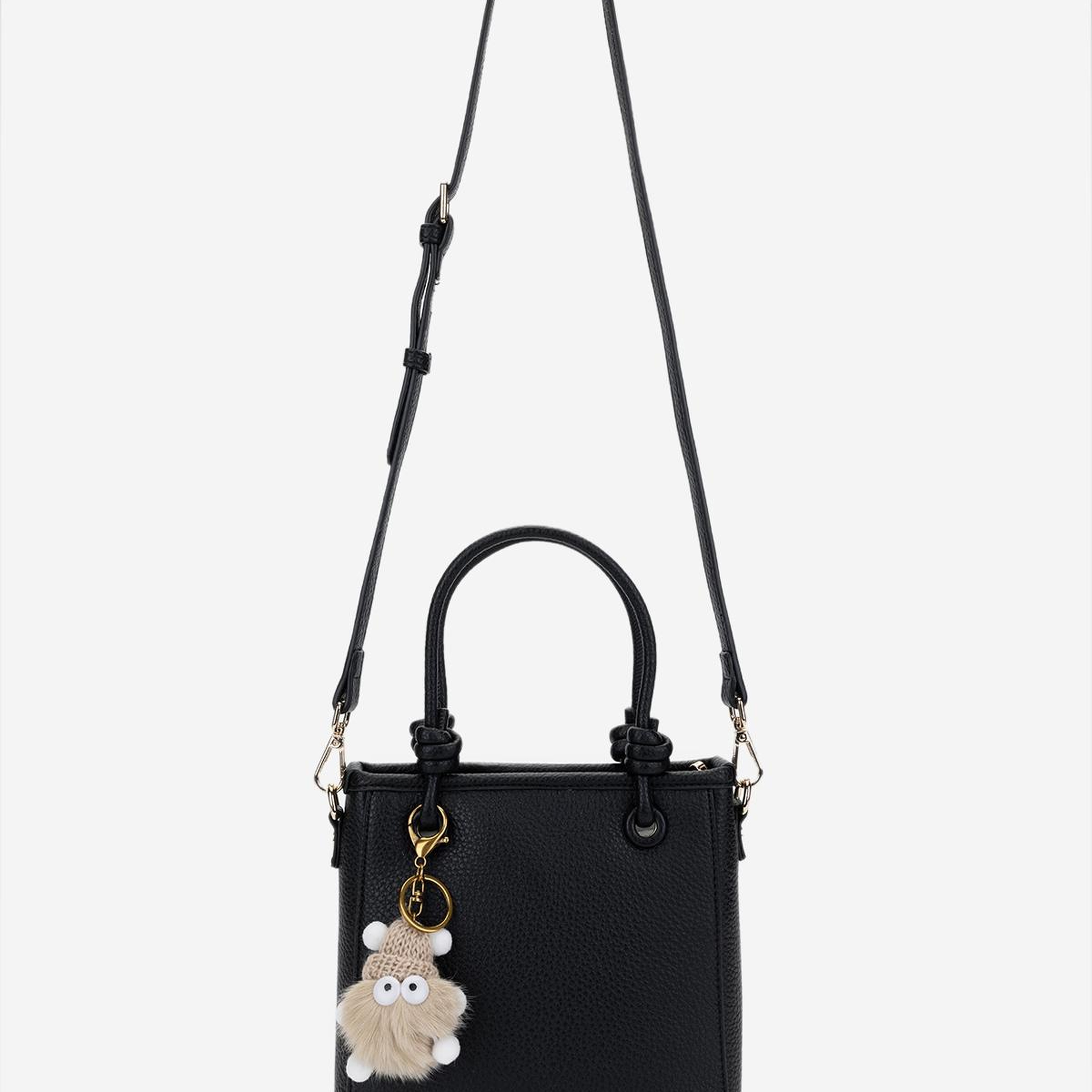 Valmenti Kadın Suni Deri Siyah Omuz Çanta