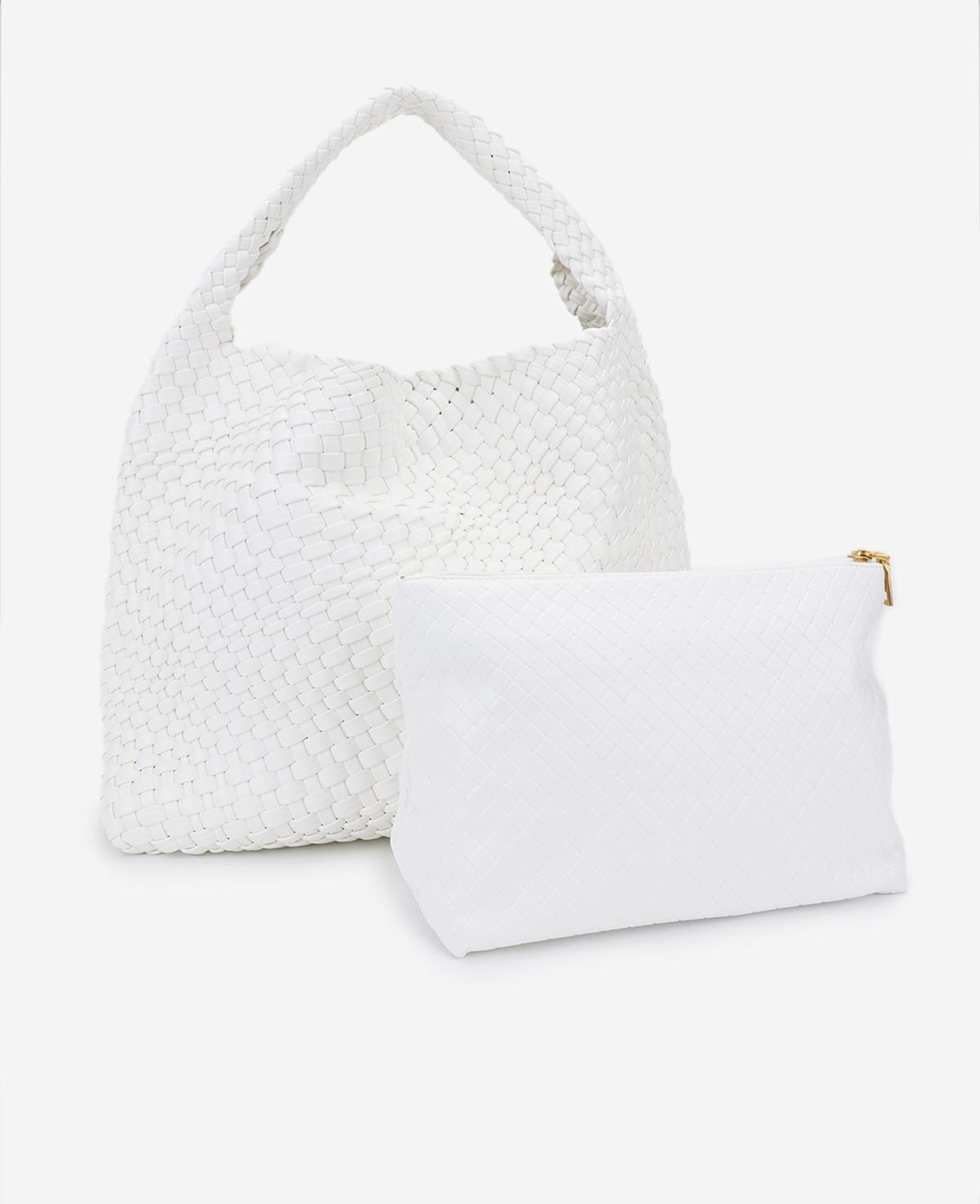 Valmenti Kadın Suni Deri Beyaz Omuz Çanta