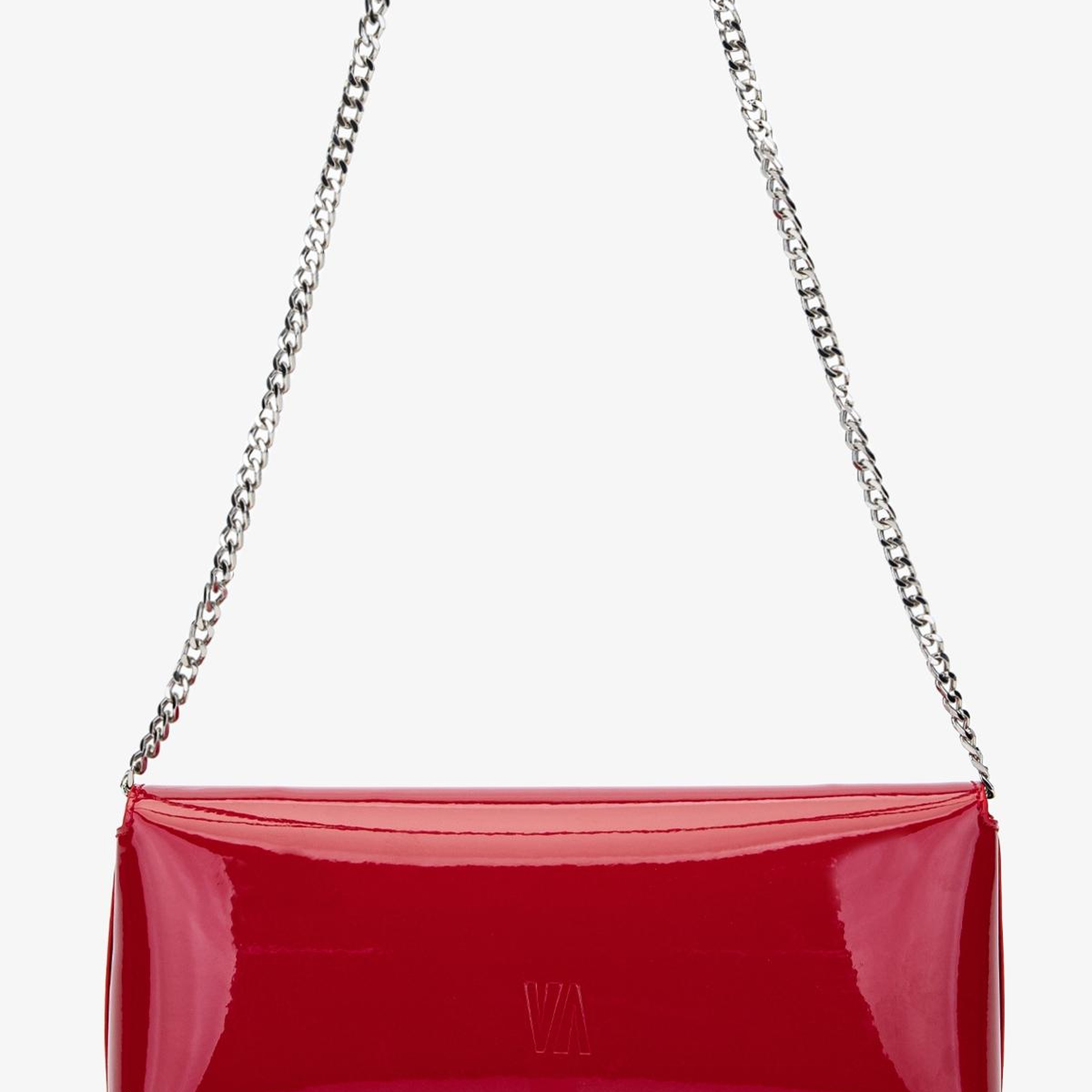 Valmenti Kadın Suni Deri Kırmızı Rugan Abiye Çanta