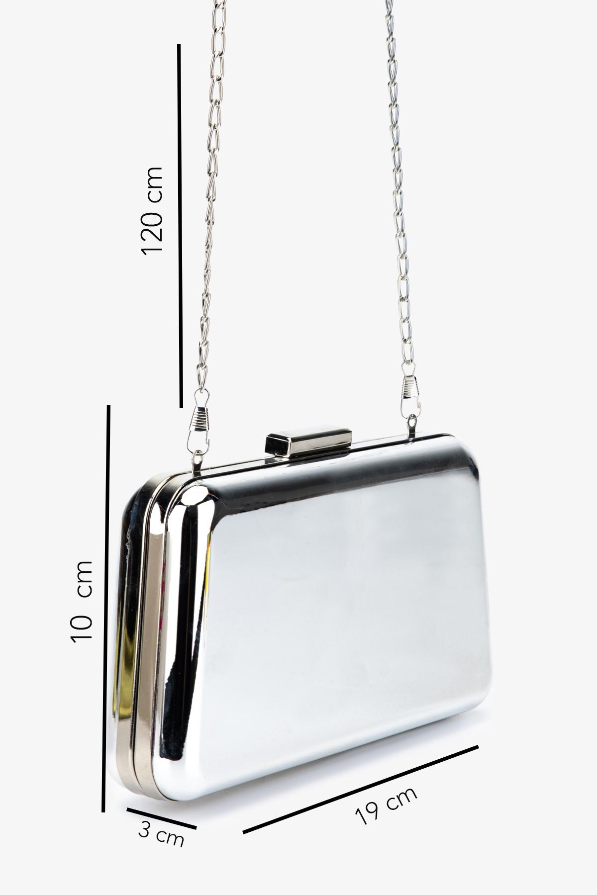 Valmenti Kadın Vegan Gri Abiye Çanta