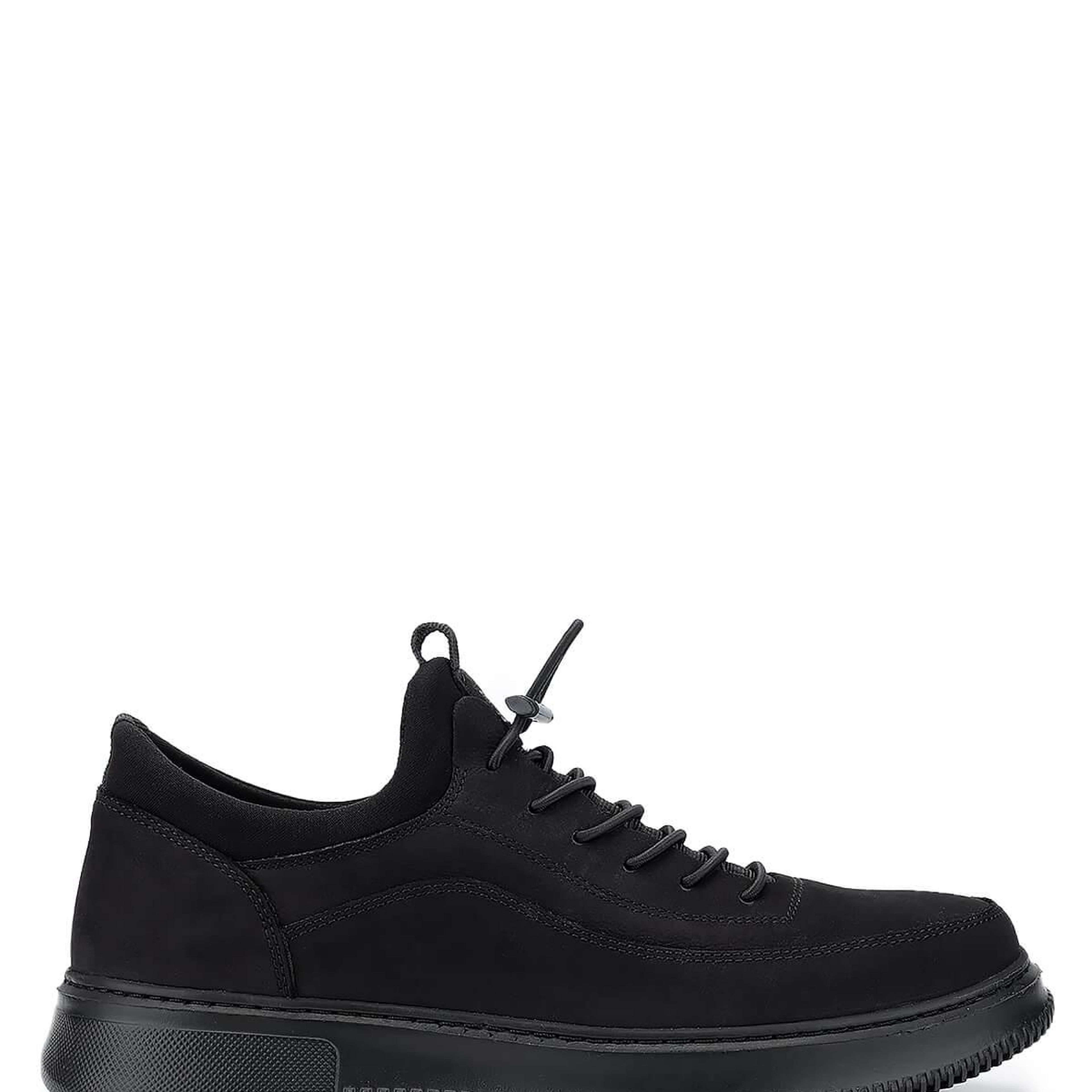 Tamer Tanca Erkek Hakiki Deri Siyah Nubuk Sneakers & Spor Ayakkabı