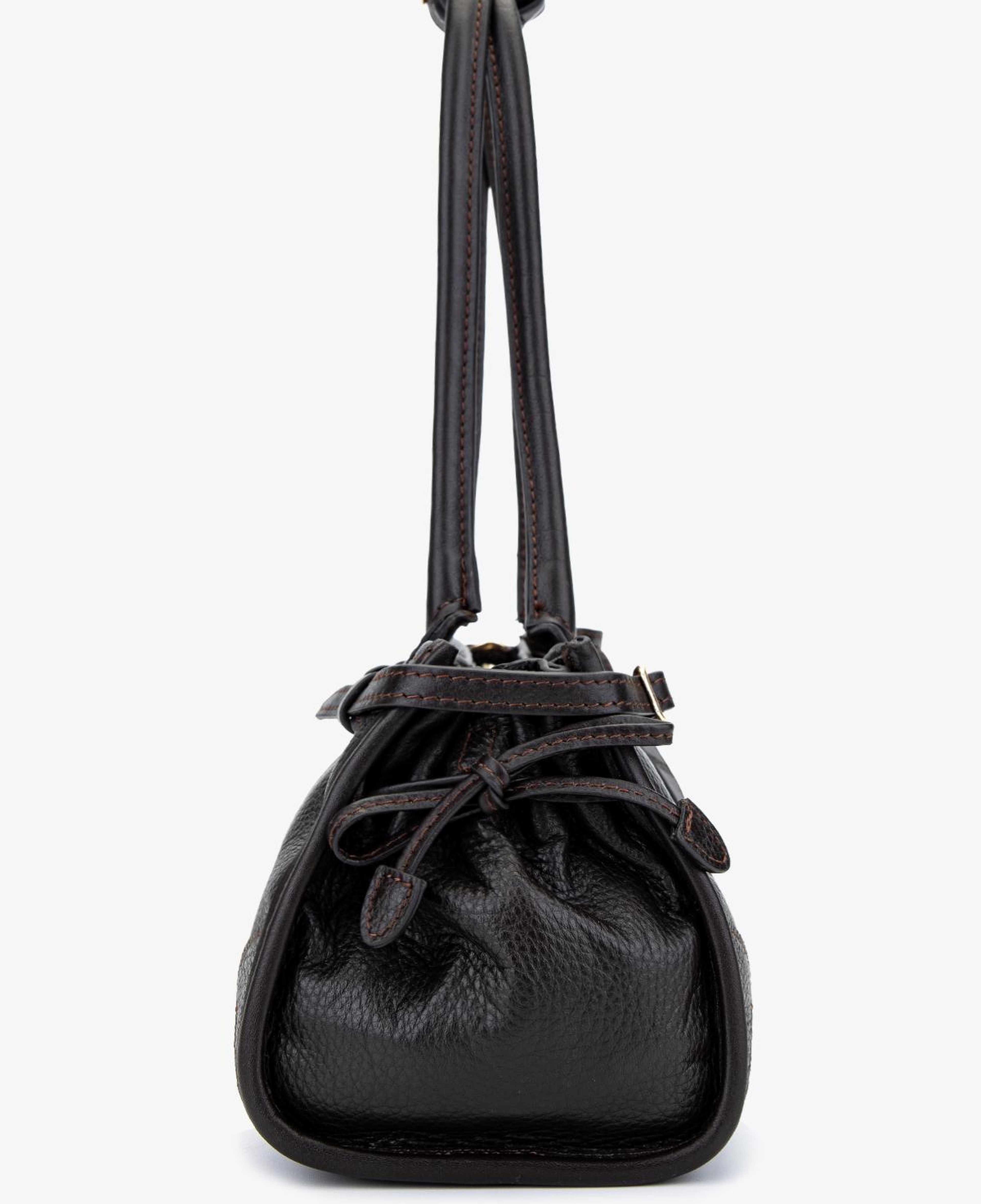 Valmenti Kadın Hakiki Deri Kahverengi Kol Çantası