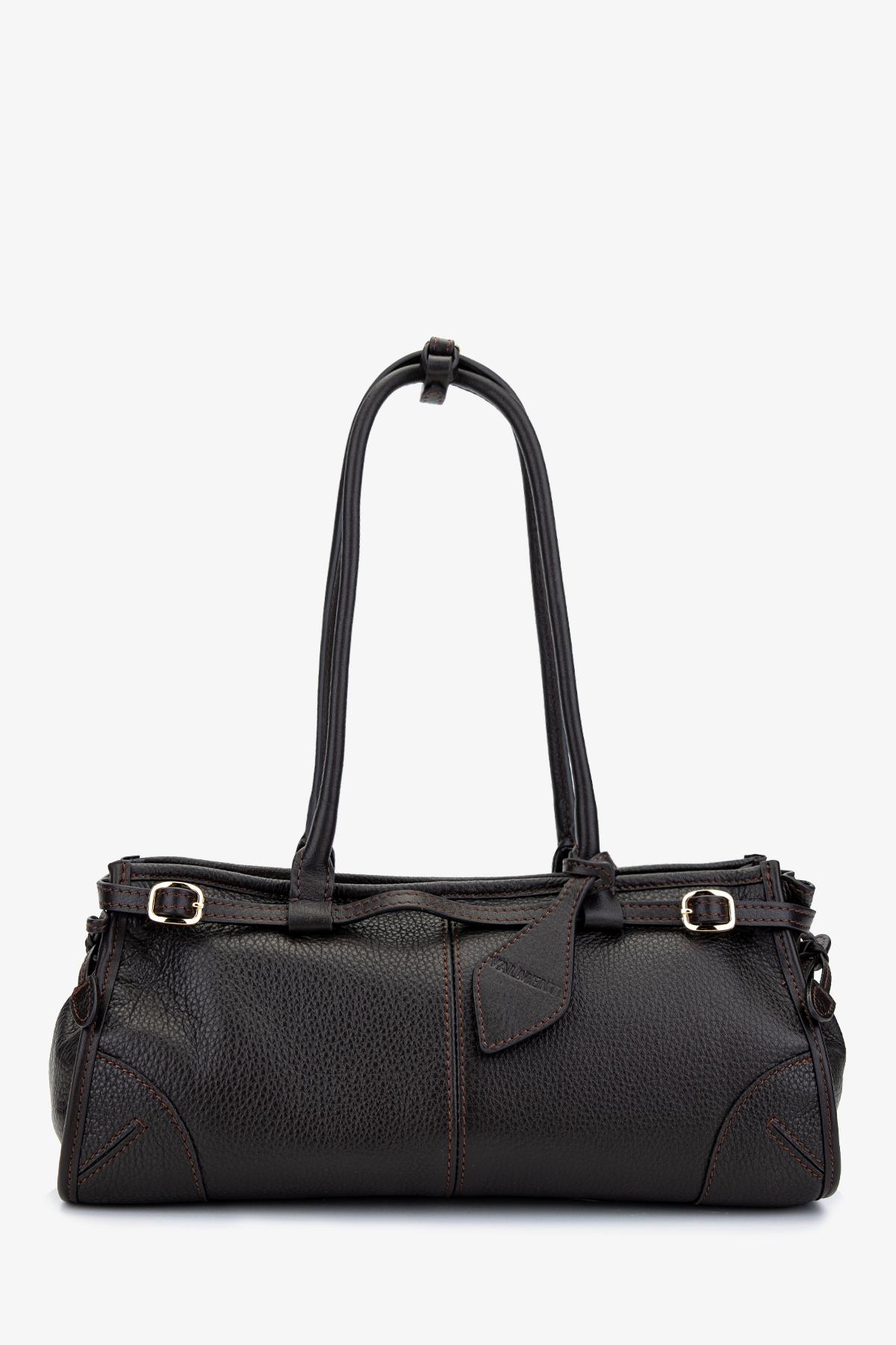 Valmenti Kadın Hakiki Deri Kahverengi Kol Çantası