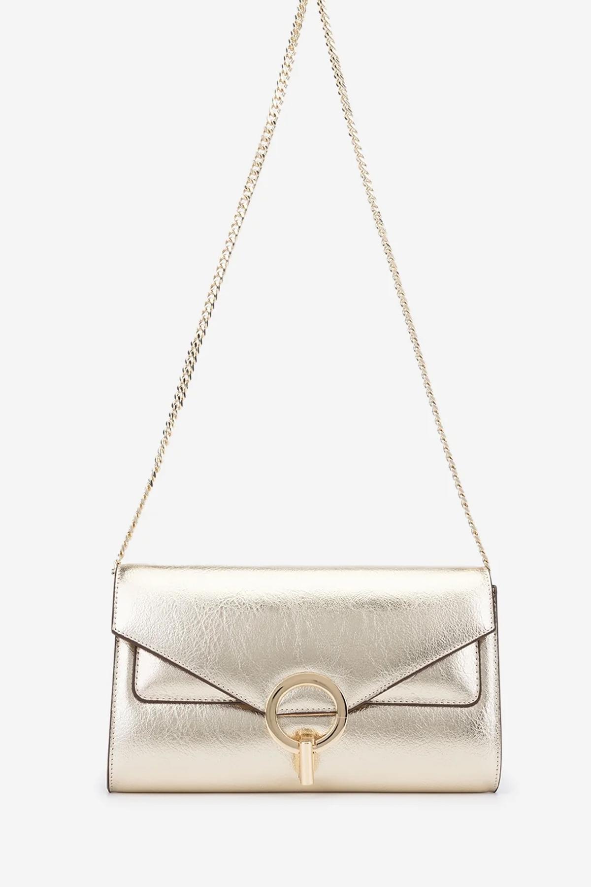 Valmenti Kadın Suni Deri Sarı Omuz Çanta