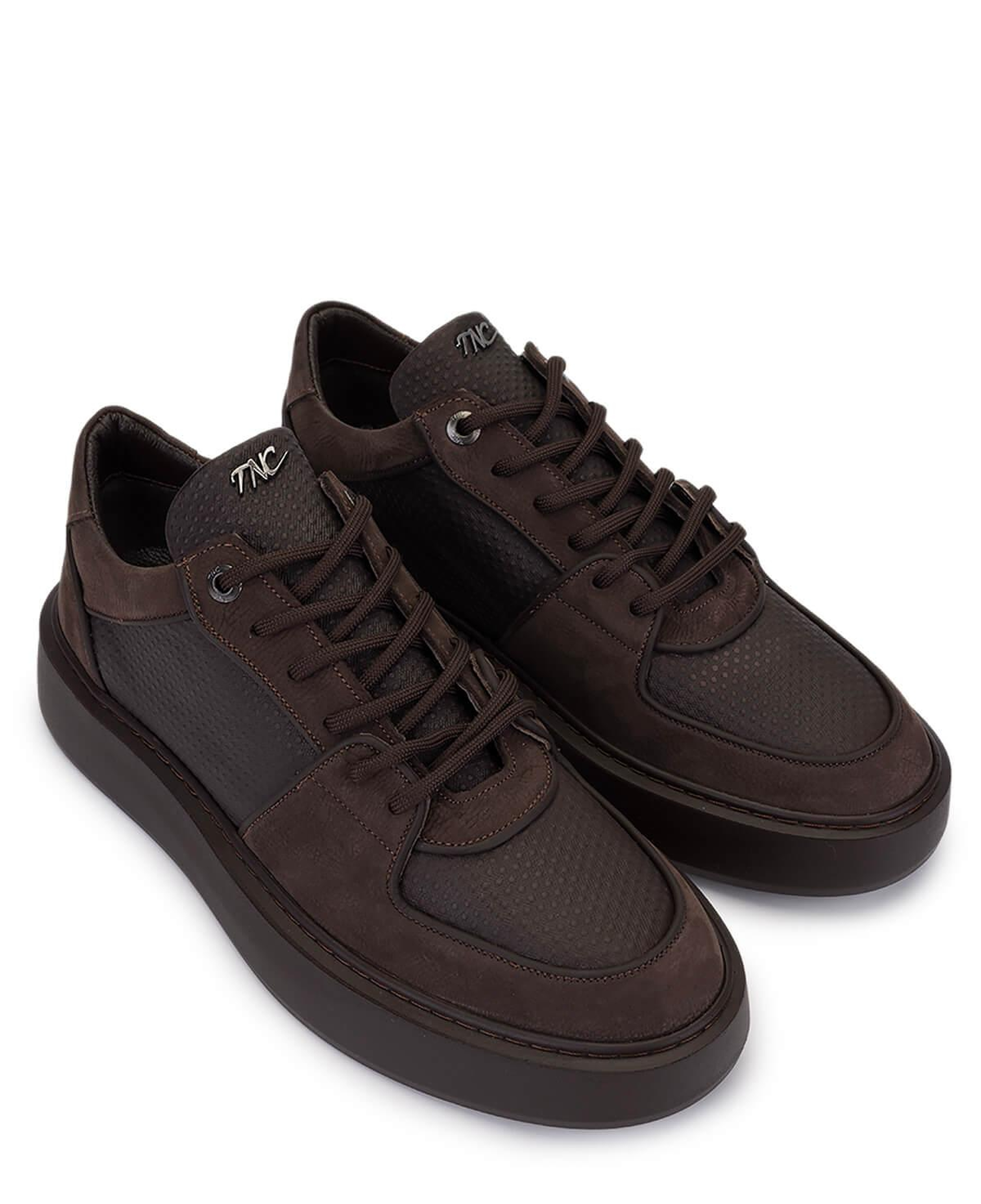 Tamer Tanca Erkek Hakiki Deri Kahverengi Sneakers & Spor Ayakkabı