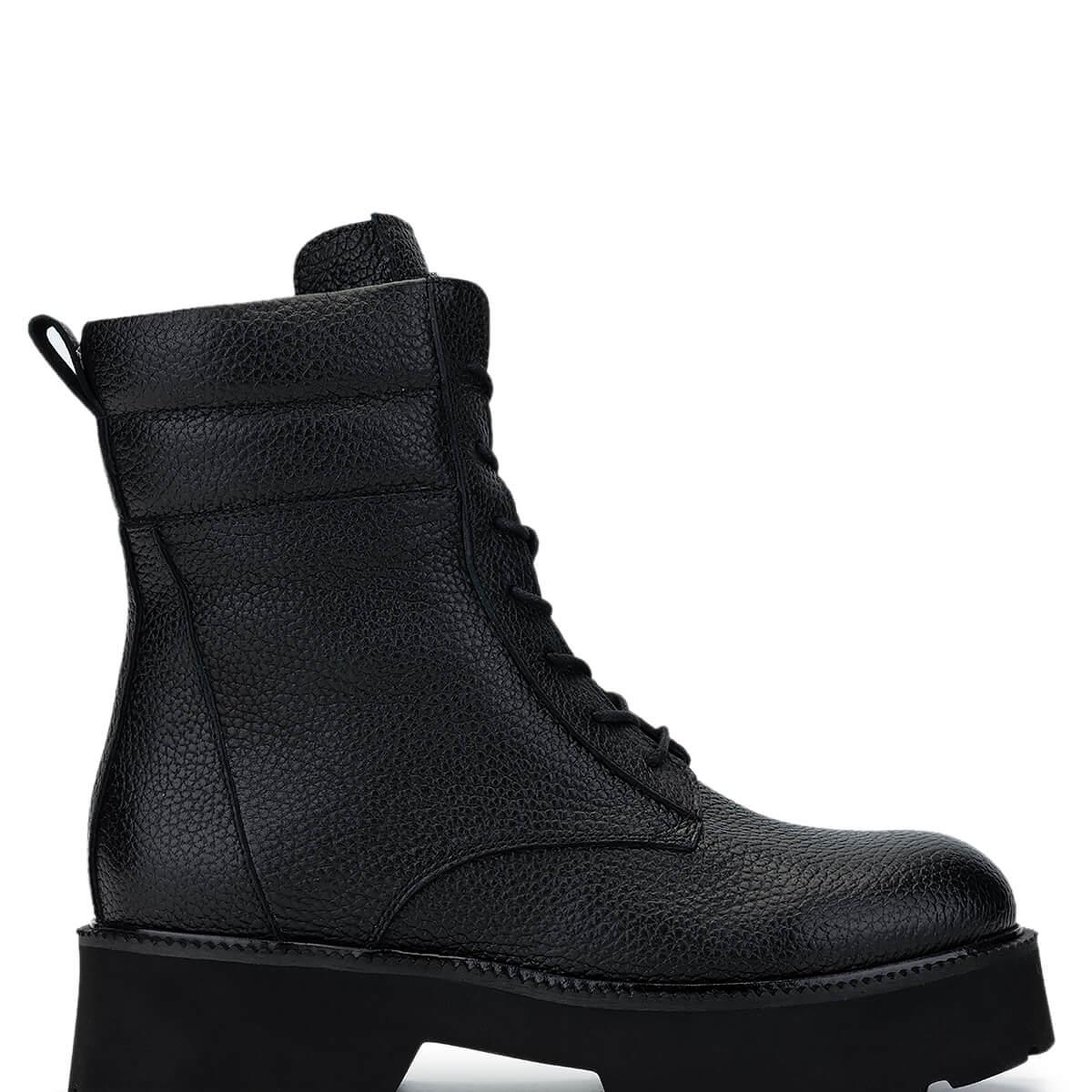 Tamer Tanca Kadın Hakiki Deri Siyah Floter Casual Bot