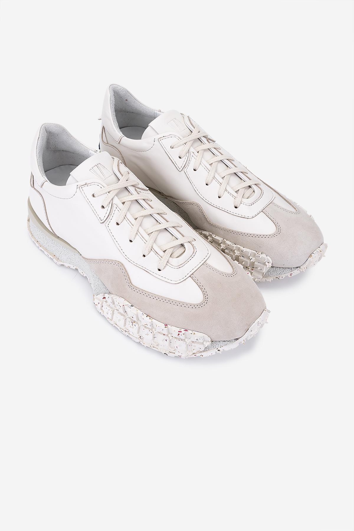 Valmenti Erkek Hakiki Deri Bej Sneakers & Spor Ayakkabı