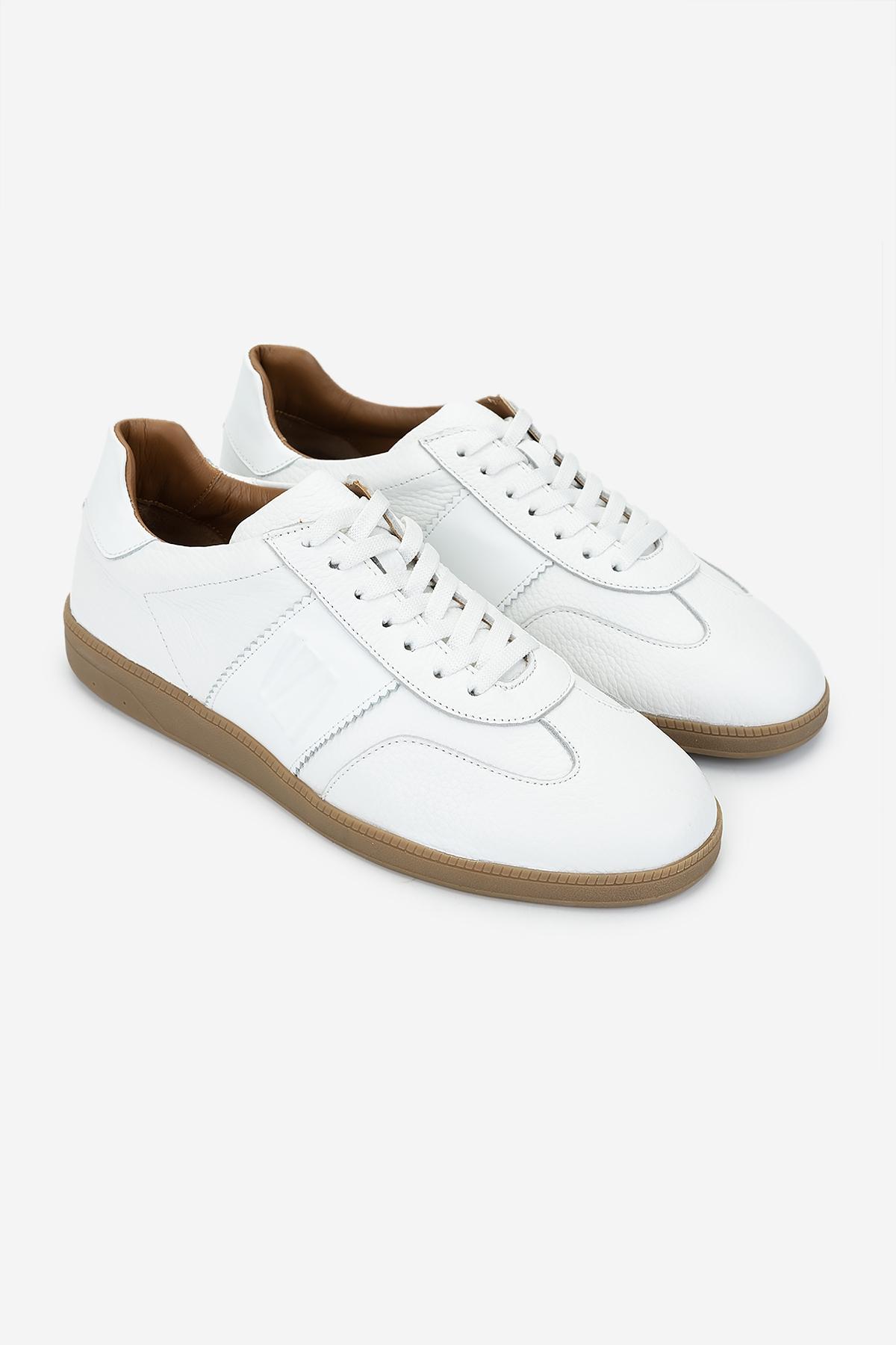 Valmenti Erkek Hakiki Deri Beyaz Sneakers & Spor Ayakkabı