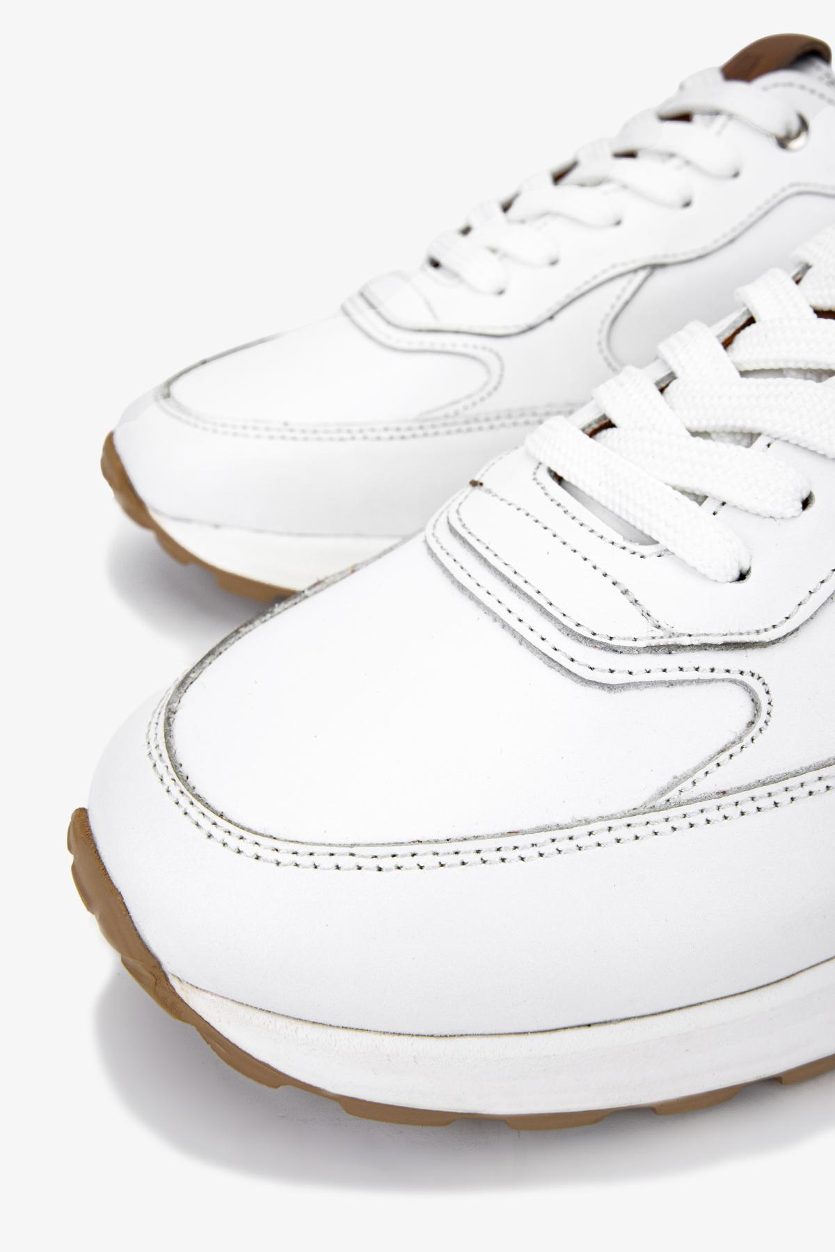 Valmenti Erkek Hakiki Deri Beyaz Sneakers & Spor Ayakkabı