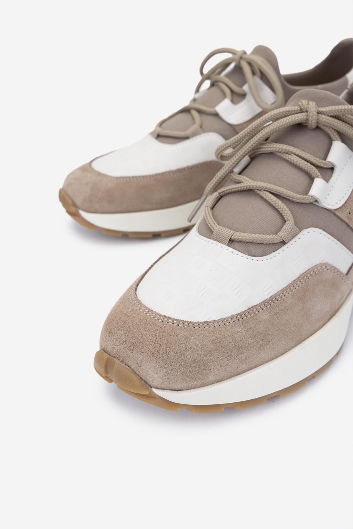 Valmenti Erkek Hakiki Deri Bej Sneakers & Spor Ayakkabı