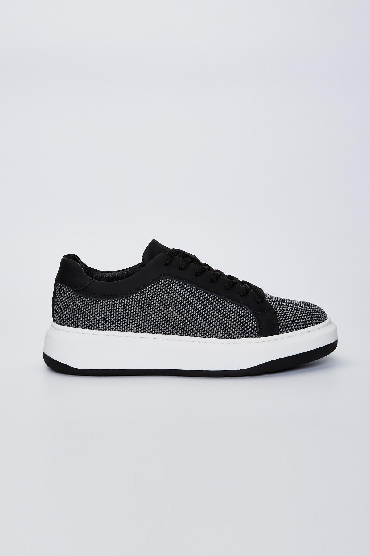 Valmenti Erkek Tekstil/Hakiki Deri Siyah Sneakers & Spor Ayakkabı