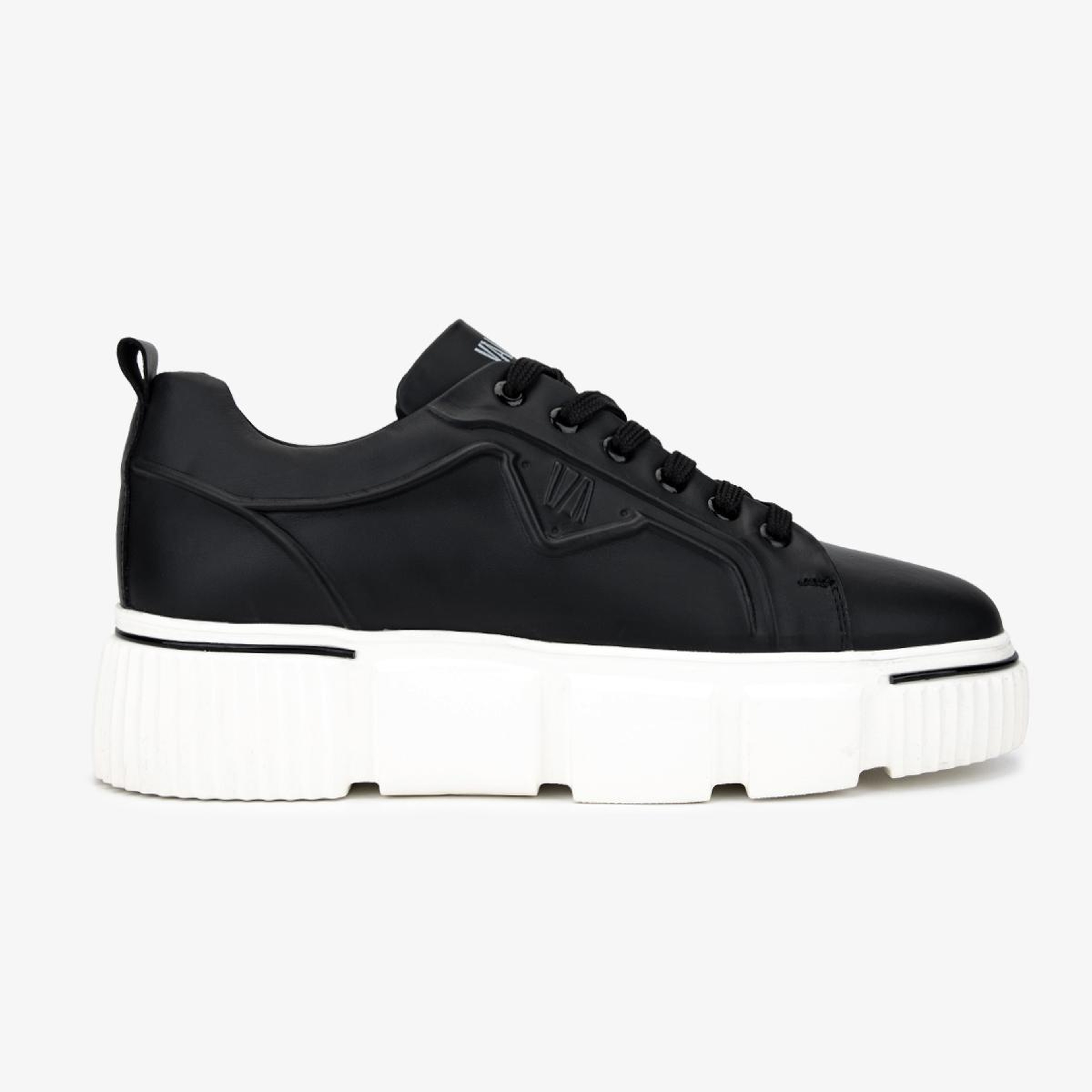 Valmenti Erkek Hakiki Deri Siyah Sneakers & Spor Ayakkabı