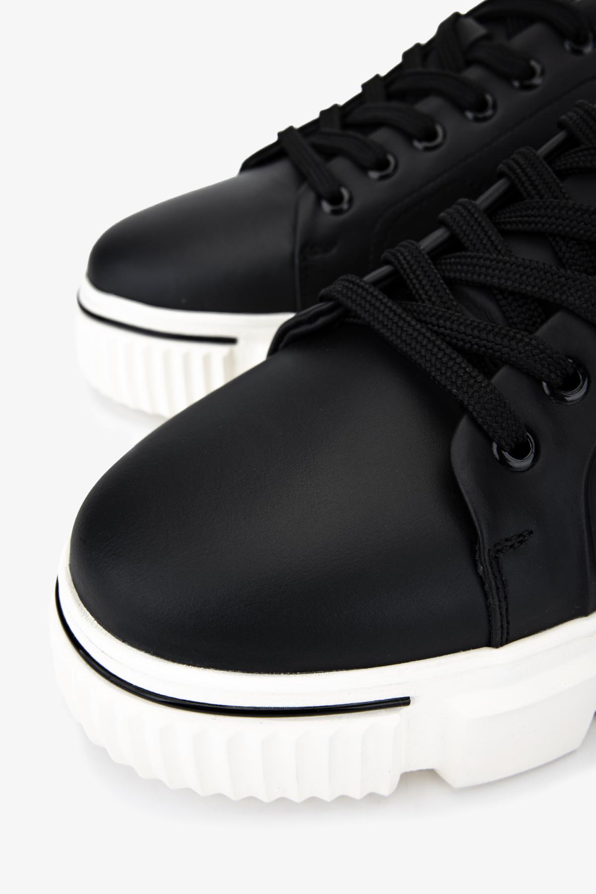 Valmenti Erkek Hakiki Deri Siyah Sneakers & Spor Ayakkabı