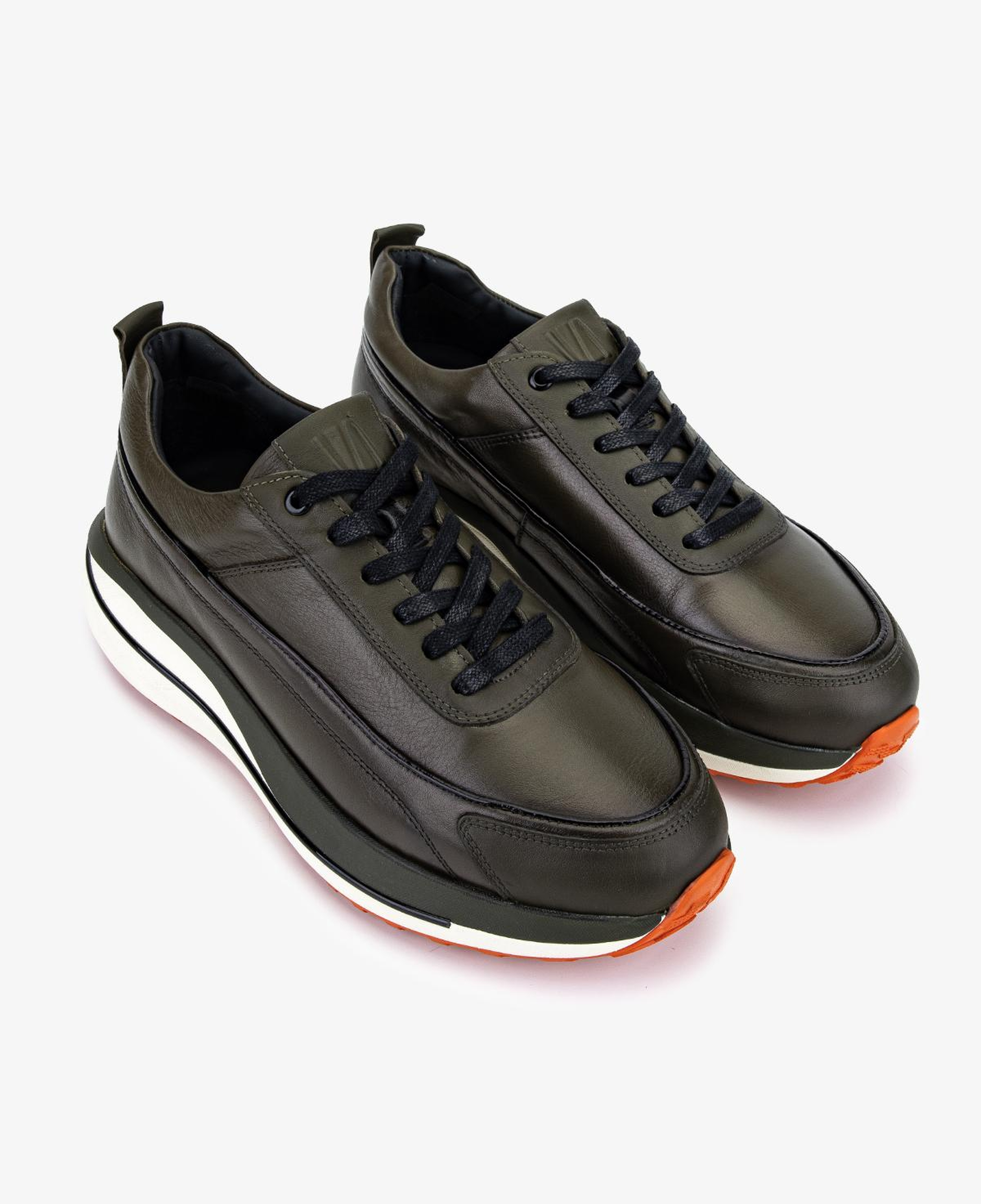 Valmenti Erkek Hakiki Deri Haki Sneakers & Spor Ayakkabı