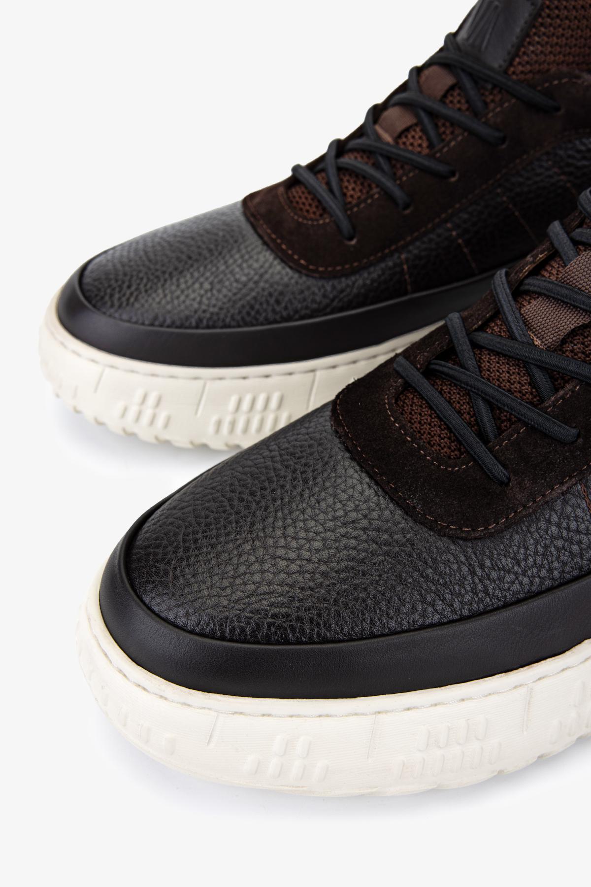 Valmenti Erkek Hakiki Deri Kahverengi Süet Sneakers & Spor Ayakkabı