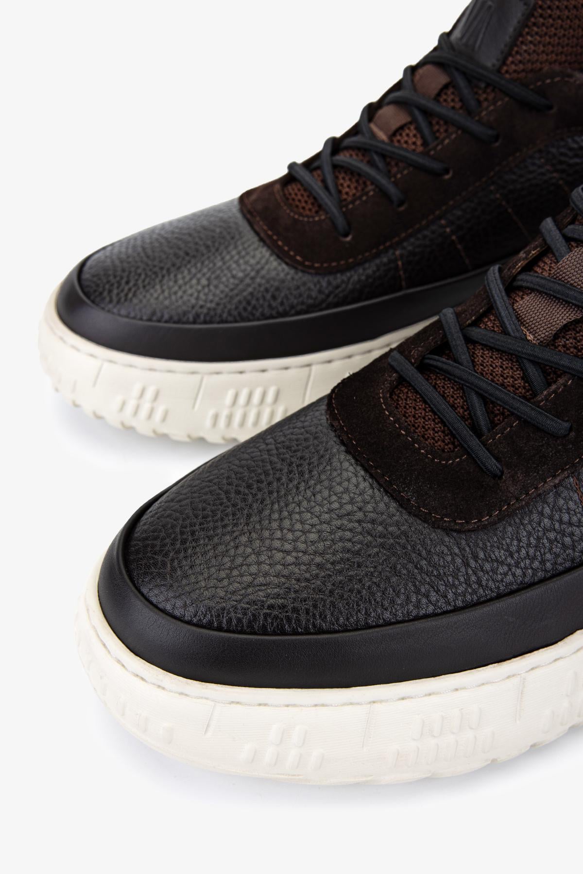 Valmenti Erkek Hakiki Deri Kahverengi Süet Sneakers & Spor Ayakkabı