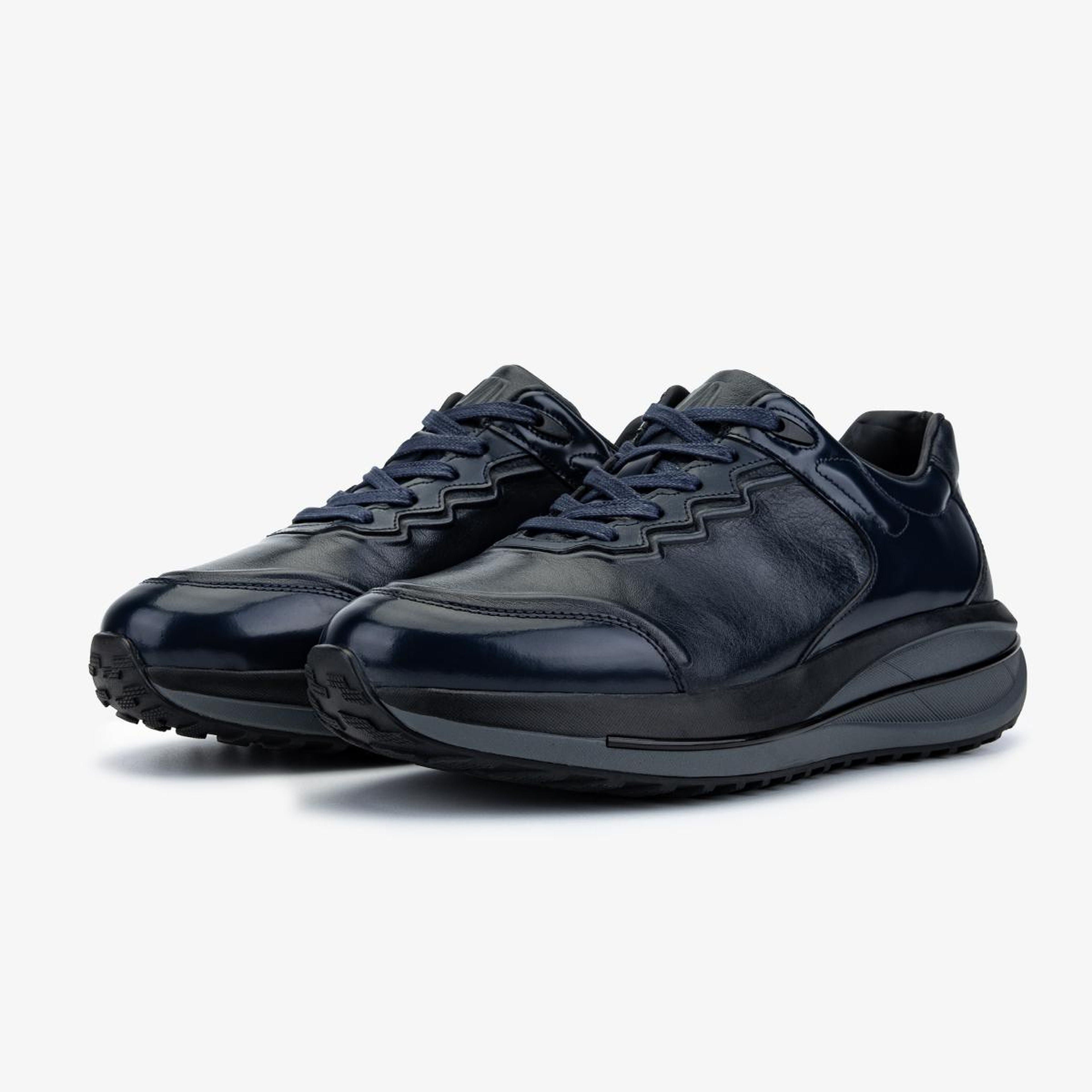 Valmenti Erkek Hakiki Deri Lacivert Sneakers & Spor Ayakkabı
