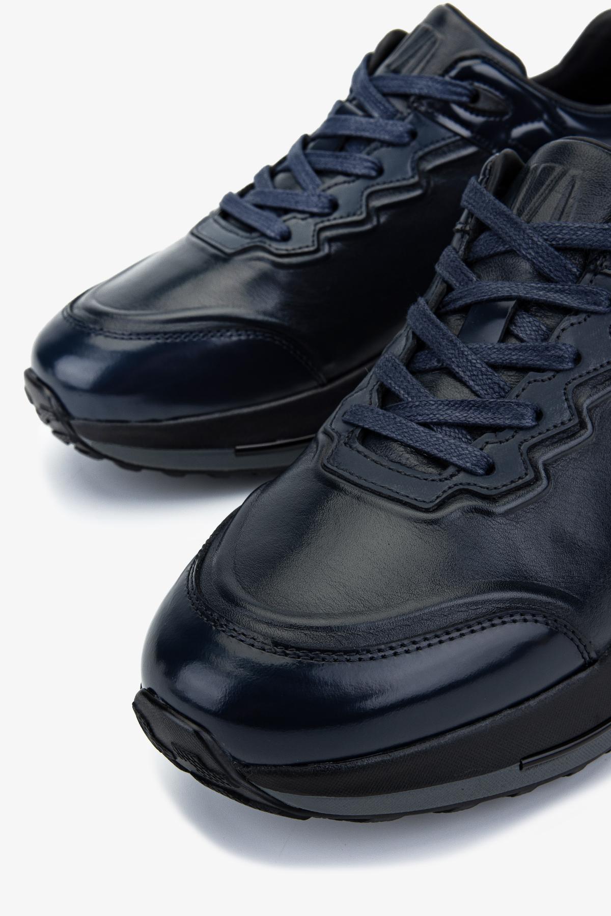 Valmenti Erkek Hakiki Deri Lacivert Sneakers & Spor Ayakkabı