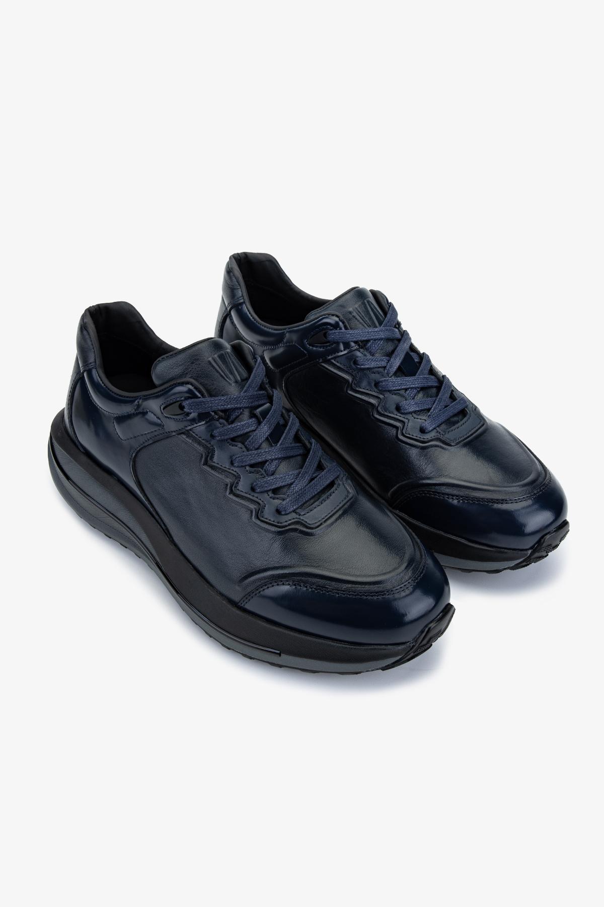 Valmenti Erkek Hakiki Deri Lacivert Sneakers & Spor Ayakkabı