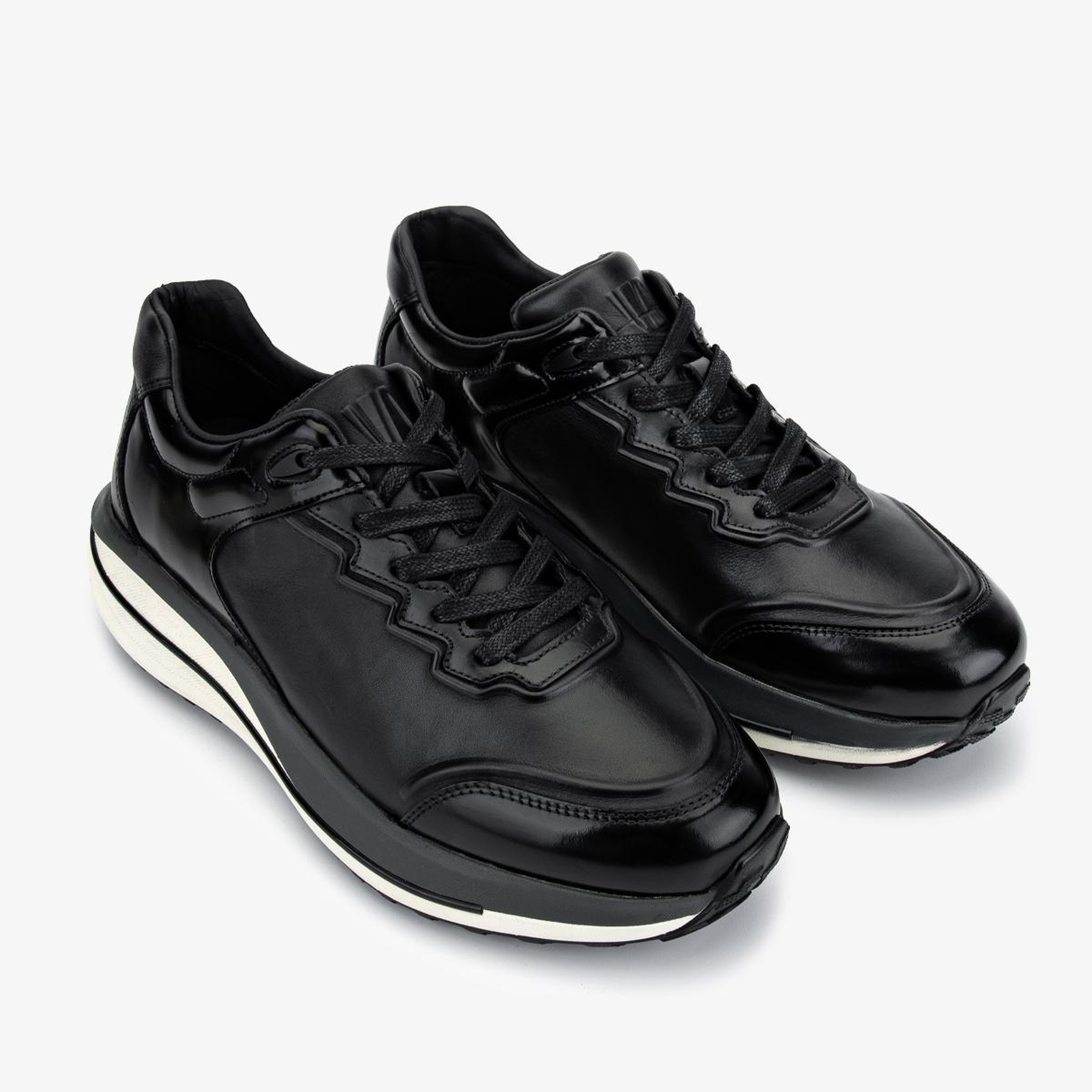 Valmenti Erkek Hakiki Deri Siyah Sneakers & Spor Ayakkabı