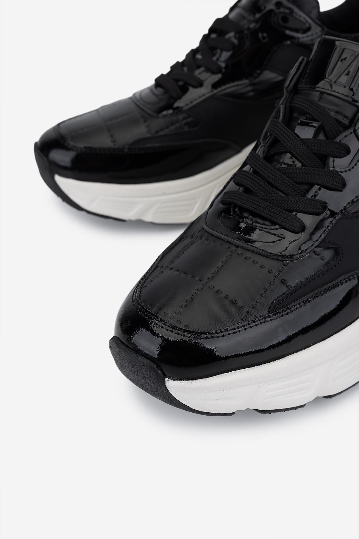 Valmenti Erkek Hakiki Deri Siyah Sneakers & Spor Ayakkabı