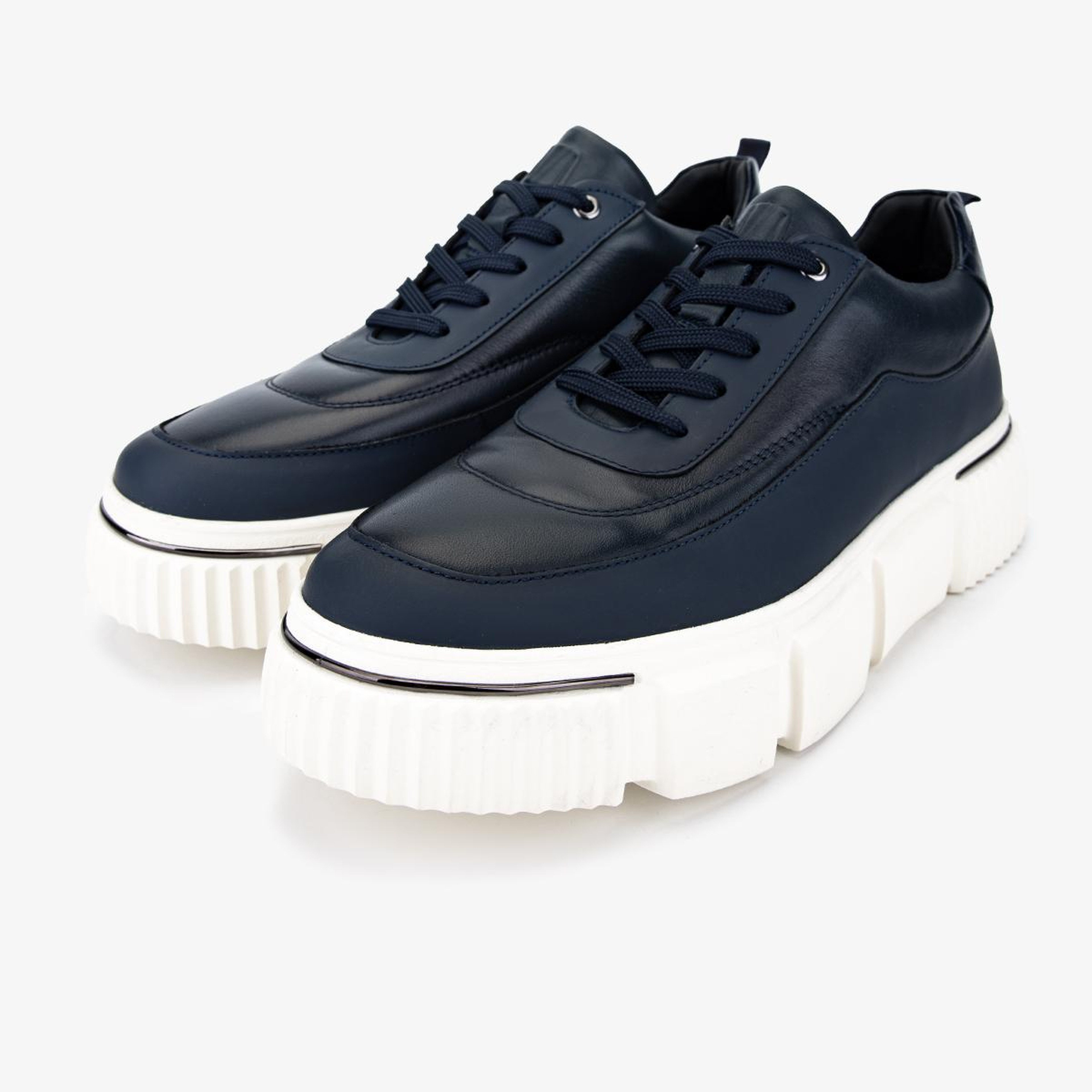 Valmenti Erkek Hakiki Deri Lacivert Sneakers & Spor Ayakkabı