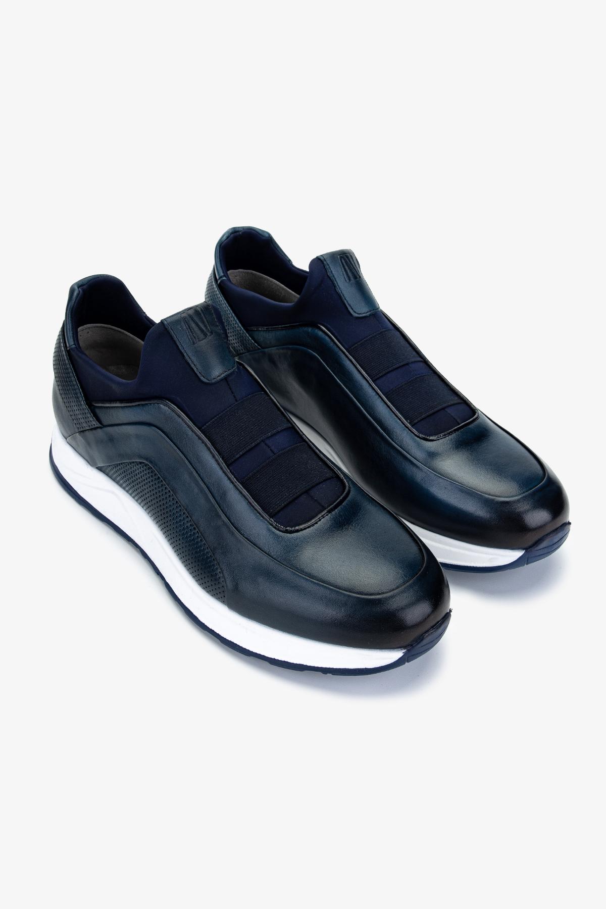 Valmenti Erkek Hakiki Deri Lacivert Sneakers & Spor Ayakkabı