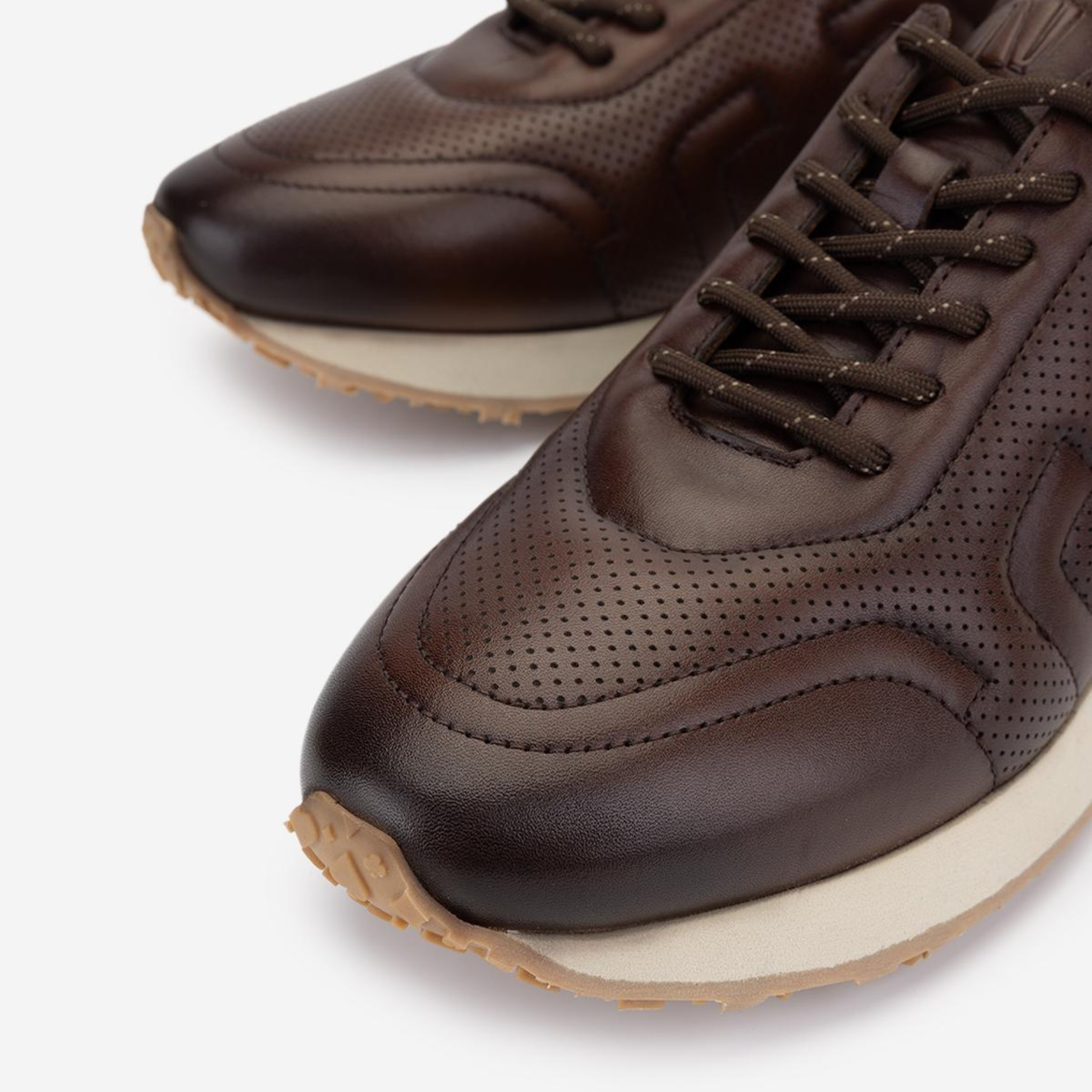 Valmenti Erkek Hakiki Deri Kahverengi Sneakers & Spor Ayakkabı