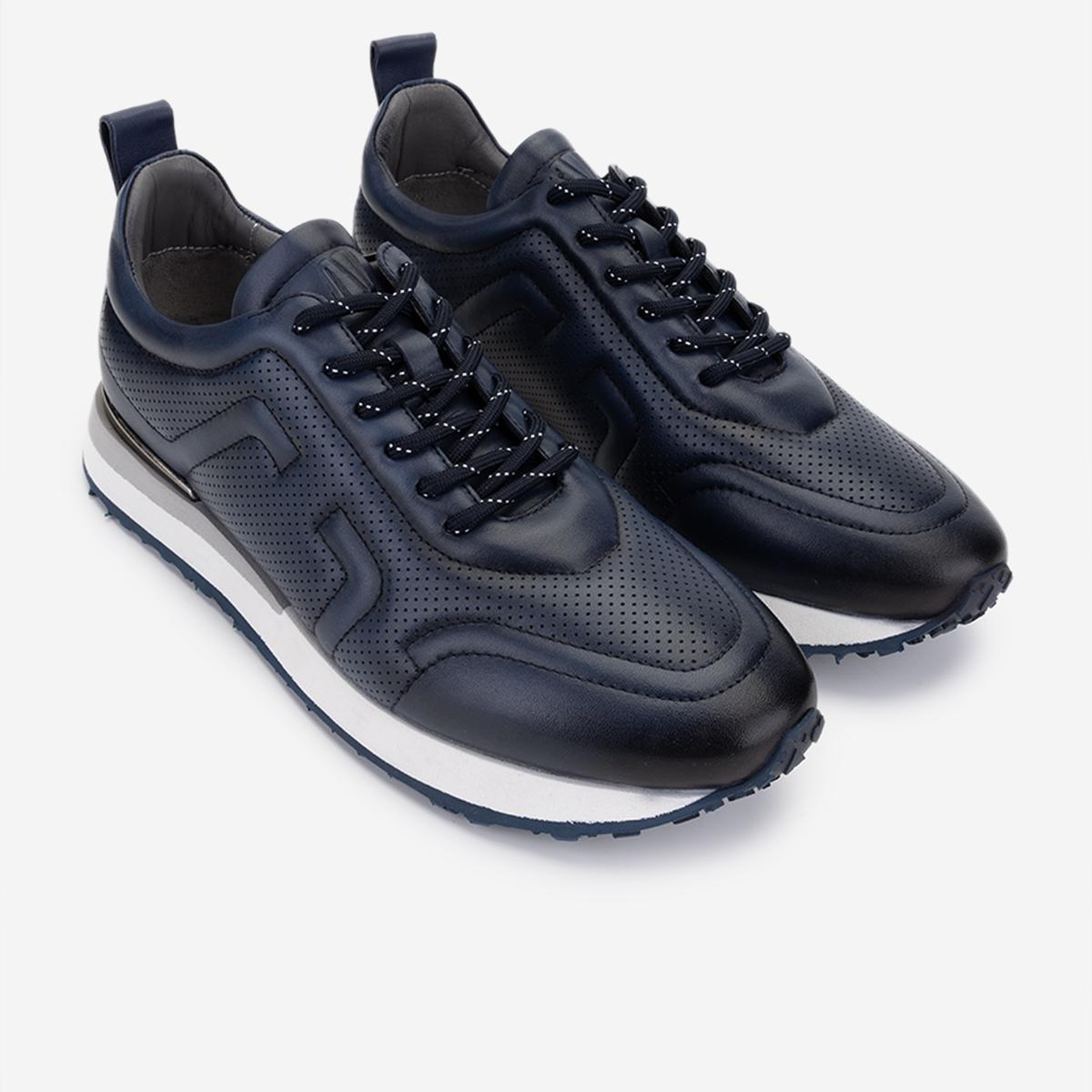 Valmenti Erkek Hakiki Deri Lacivert Sneakers & Spor Ayakkabı