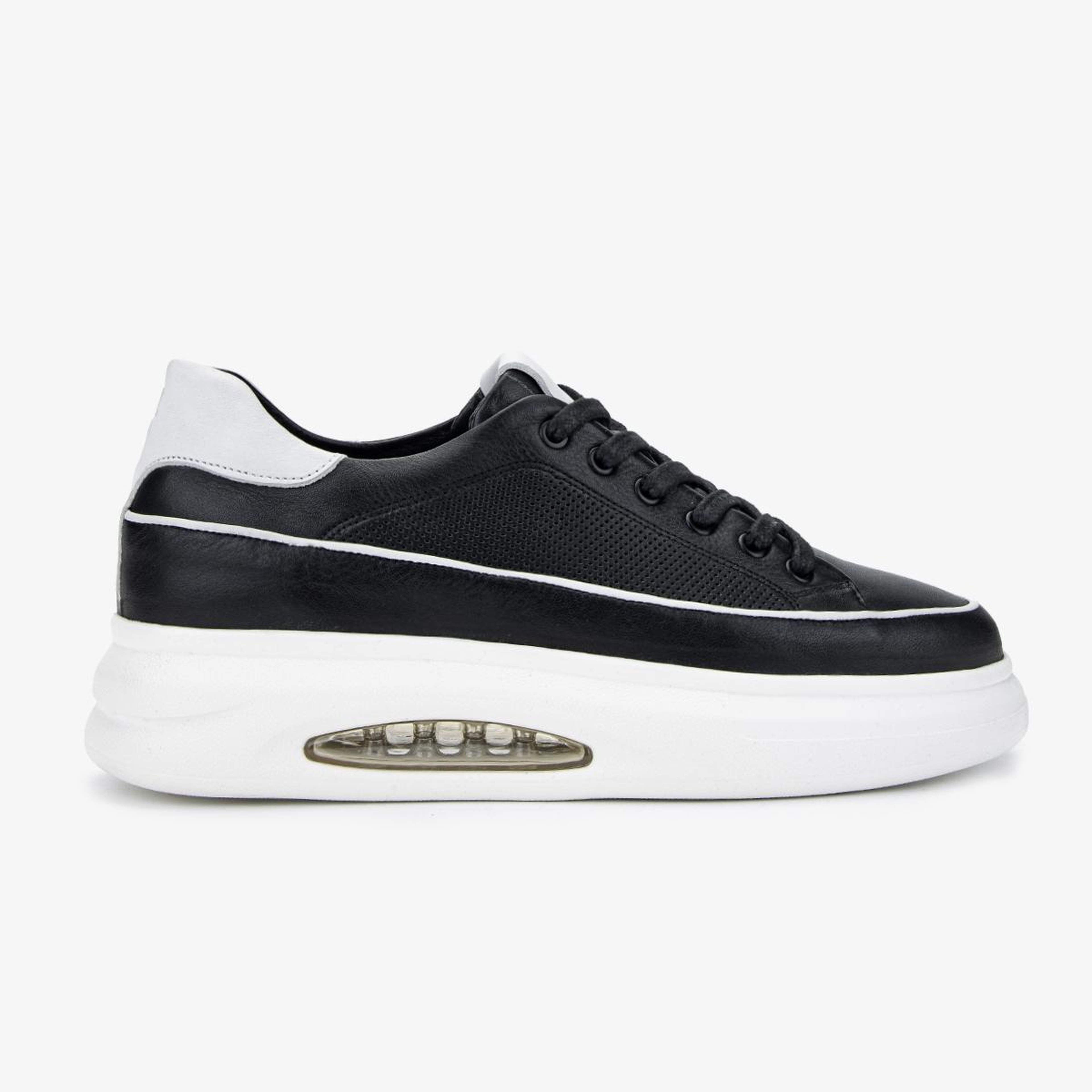 Valmenti Erkek Hakiki Deri Siyah Sneakers & Spor Ayakkabı
