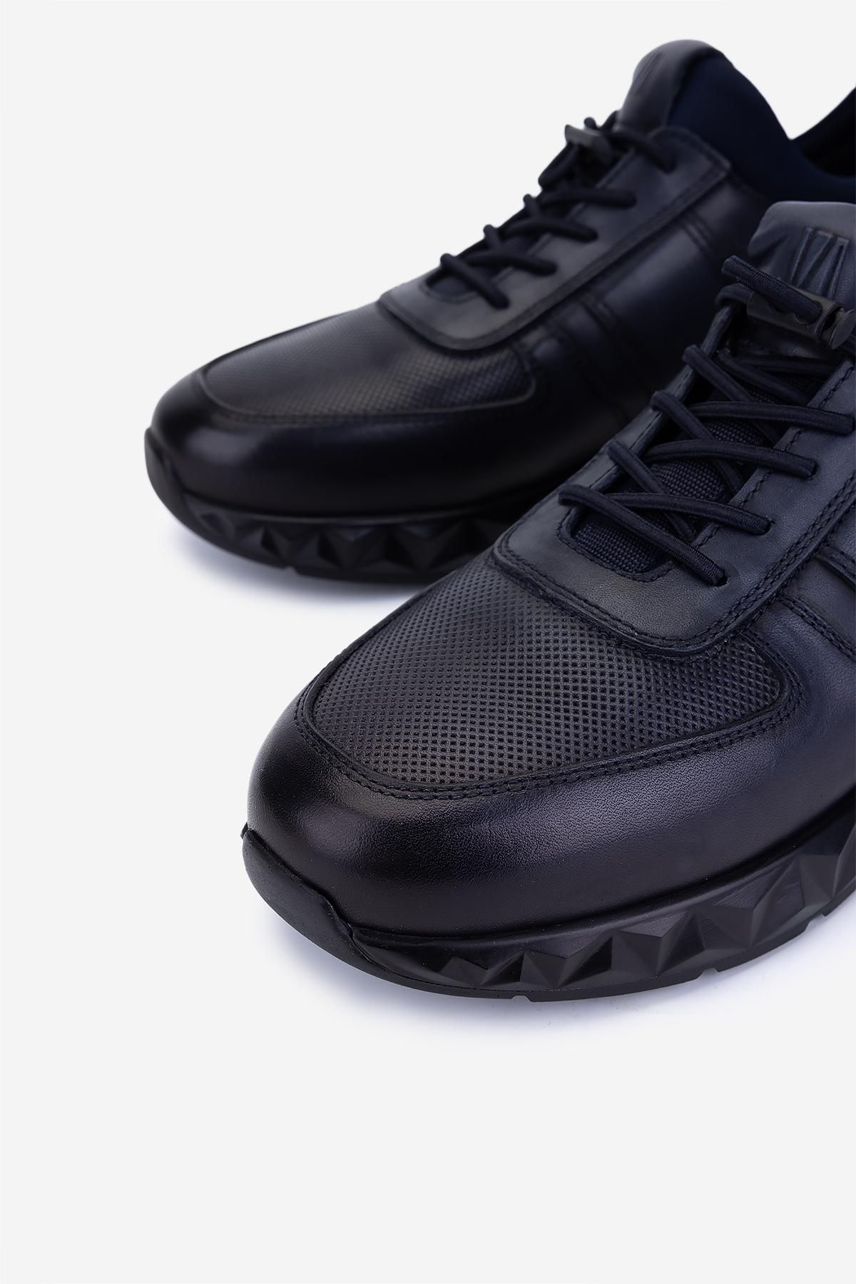 Valmenti Erkek Hakiki Deri Lacivert Sneakers & Spor Ayakkabı