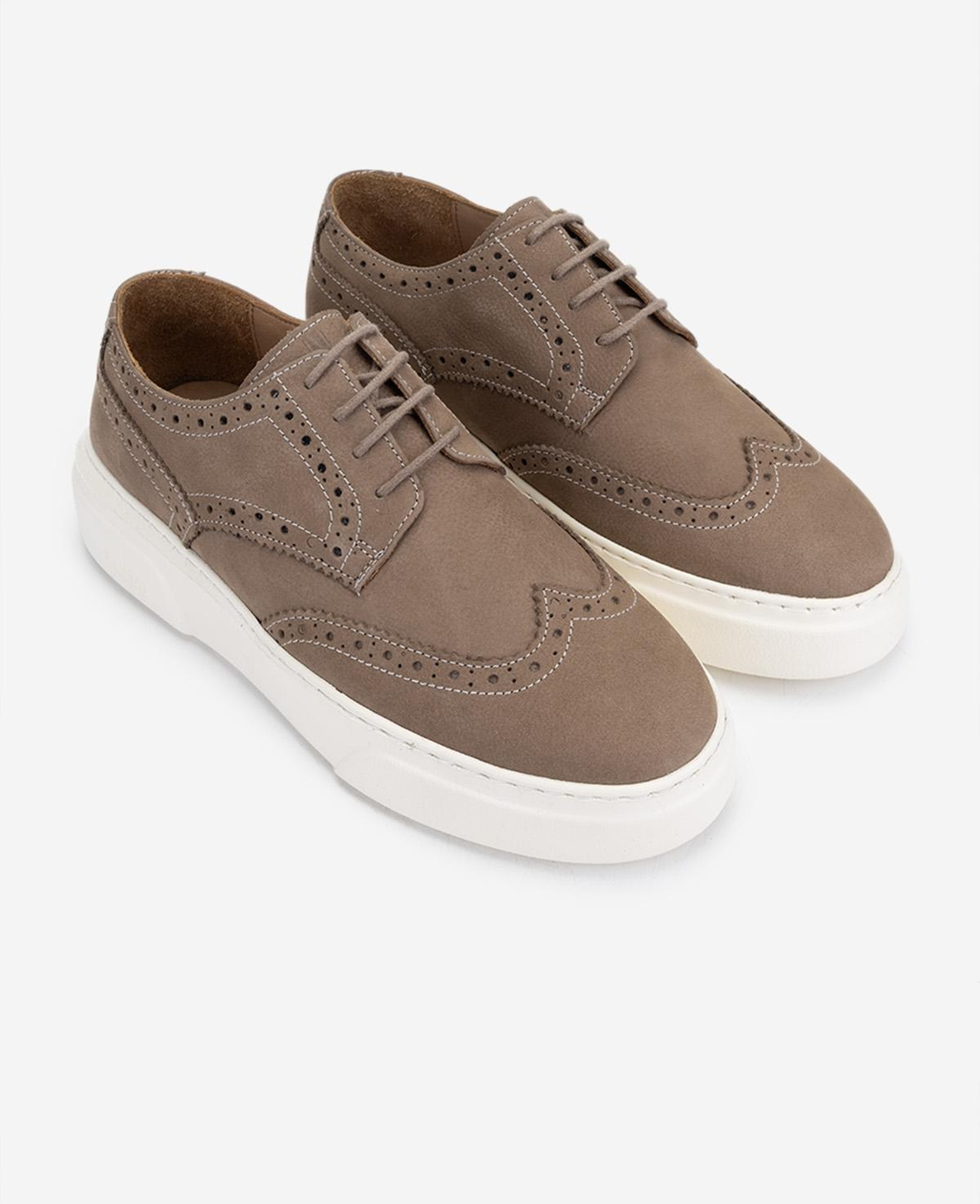 Valmenti Erkek Hakiki Deri Vizon Nubuk Sneakers & Spor Ayakkabı