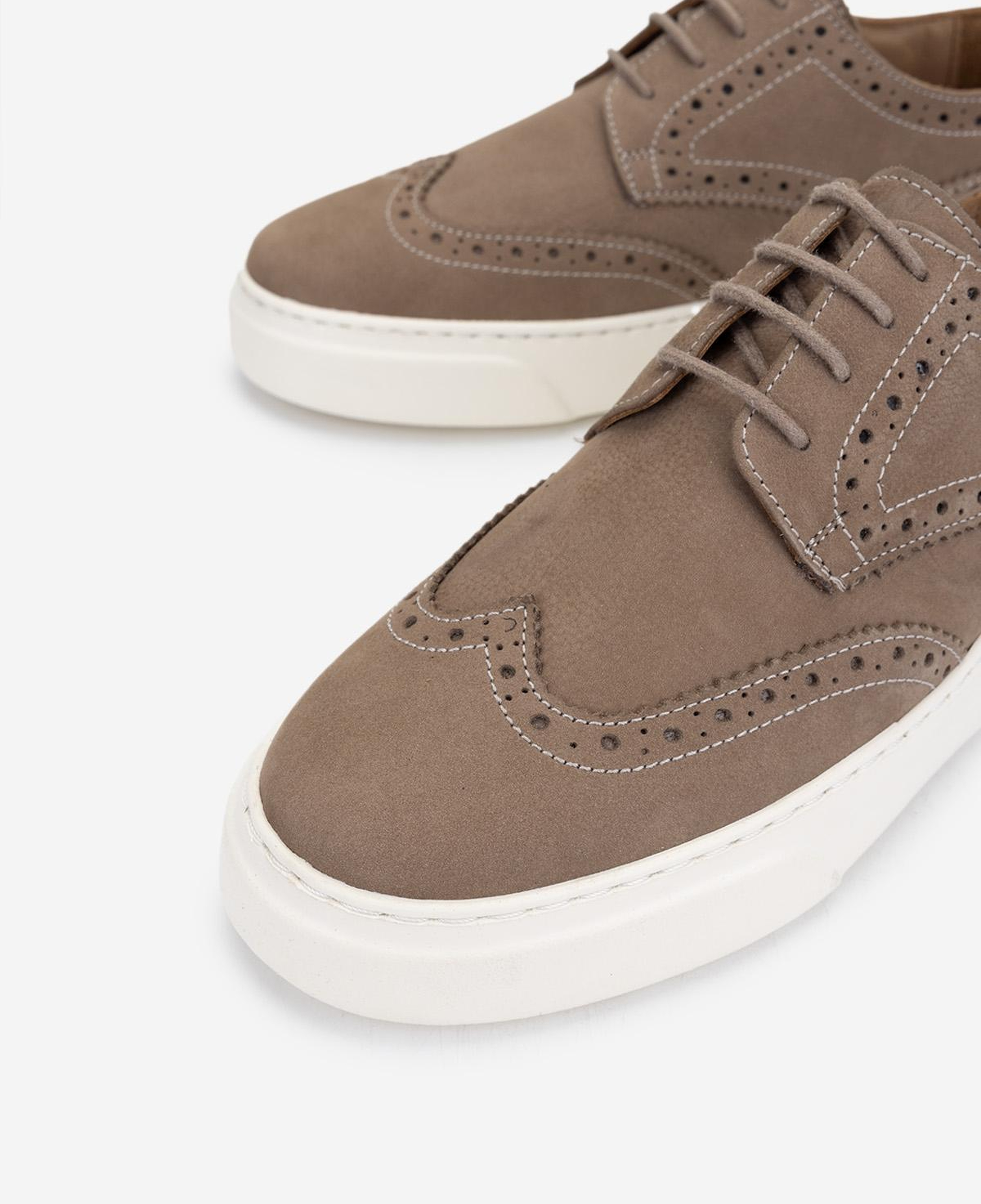 Valmenti Erkek Hakiki Deri Vizon Nubuk Sneakers & Spor Ayakkabı