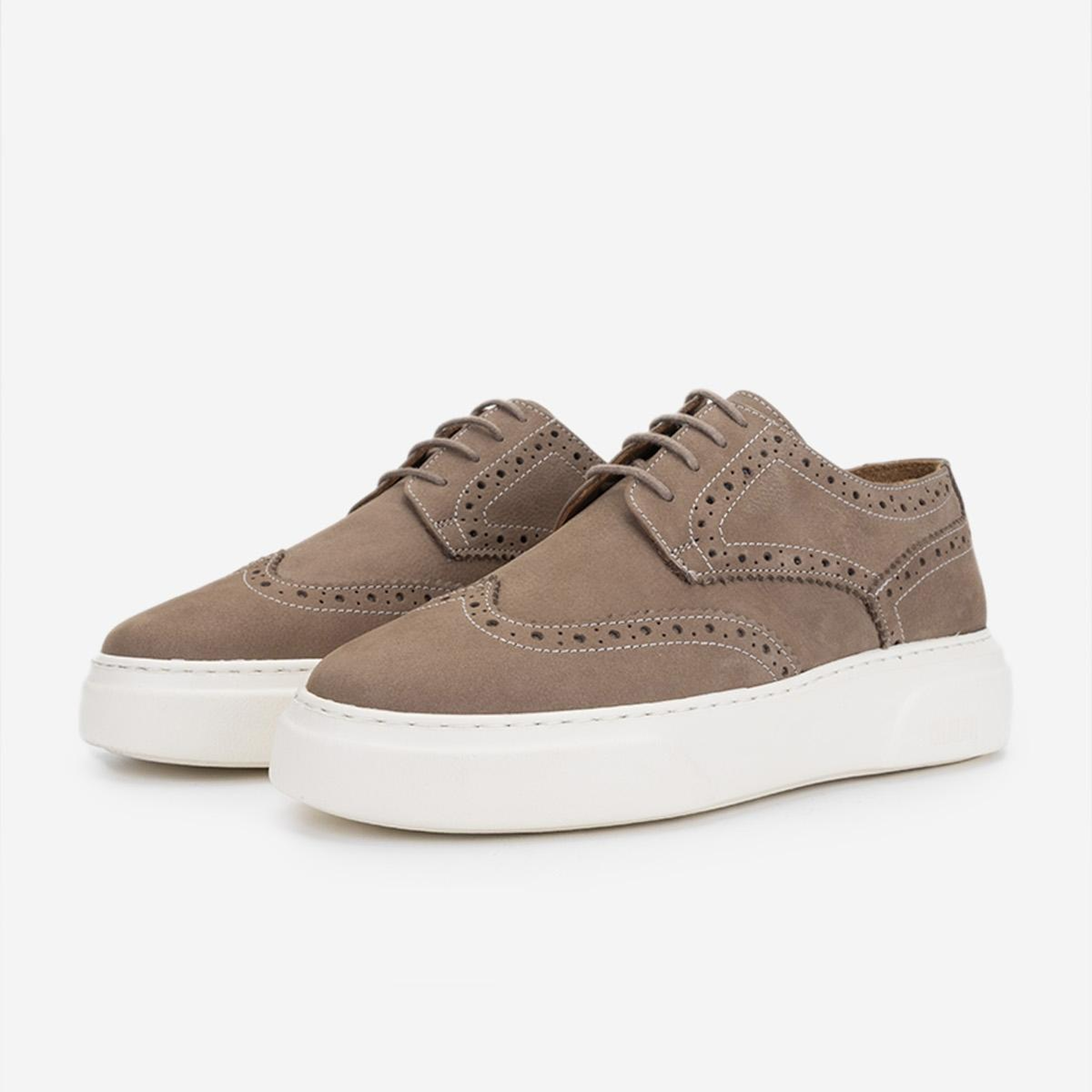 Valmenti Erkek Hakiki Deri Vizon Nubuk Sneakers & Spor Ayakkabı