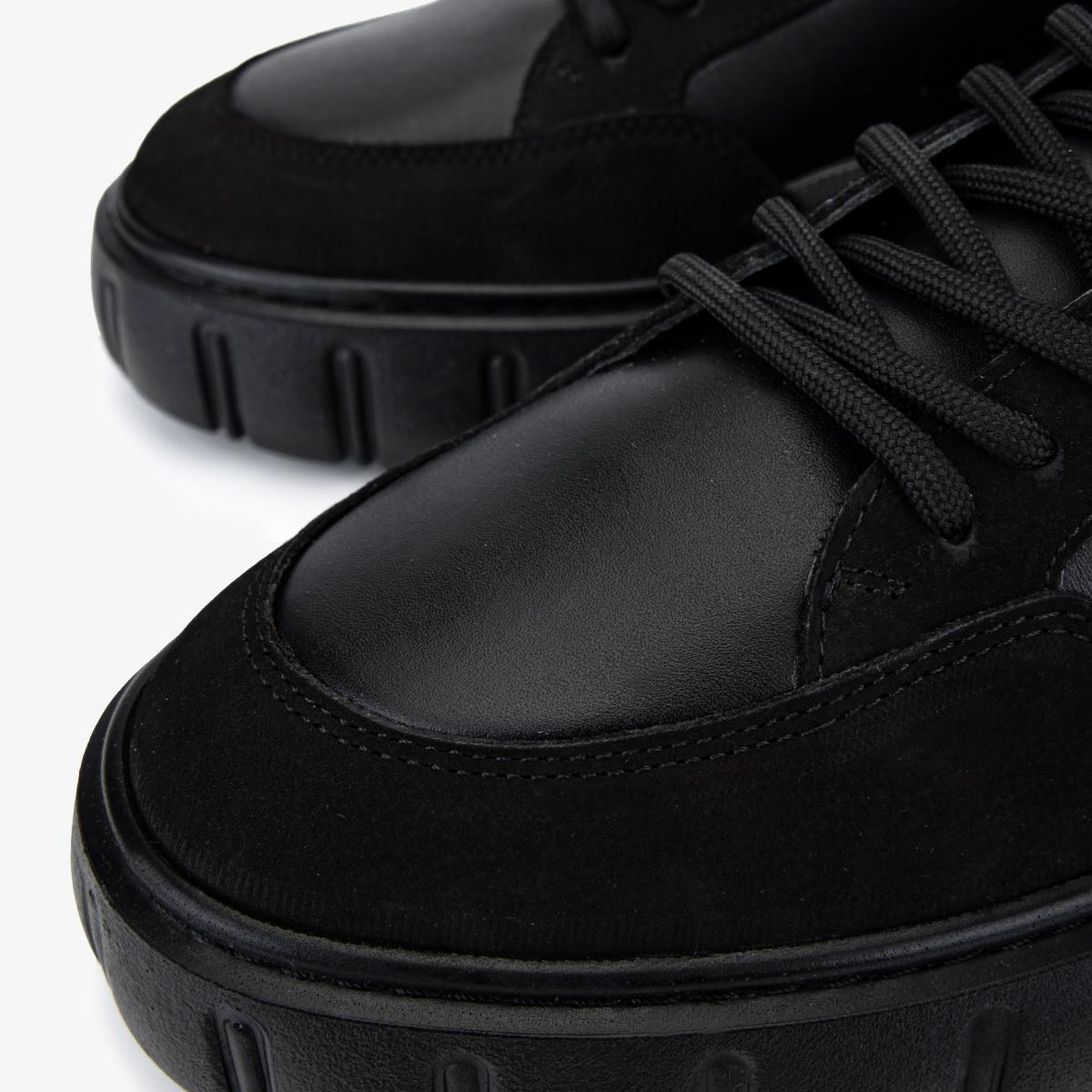 Valmenti Erkek Hakiki Deri Siyah Sneakers & Spor Ayakkabı