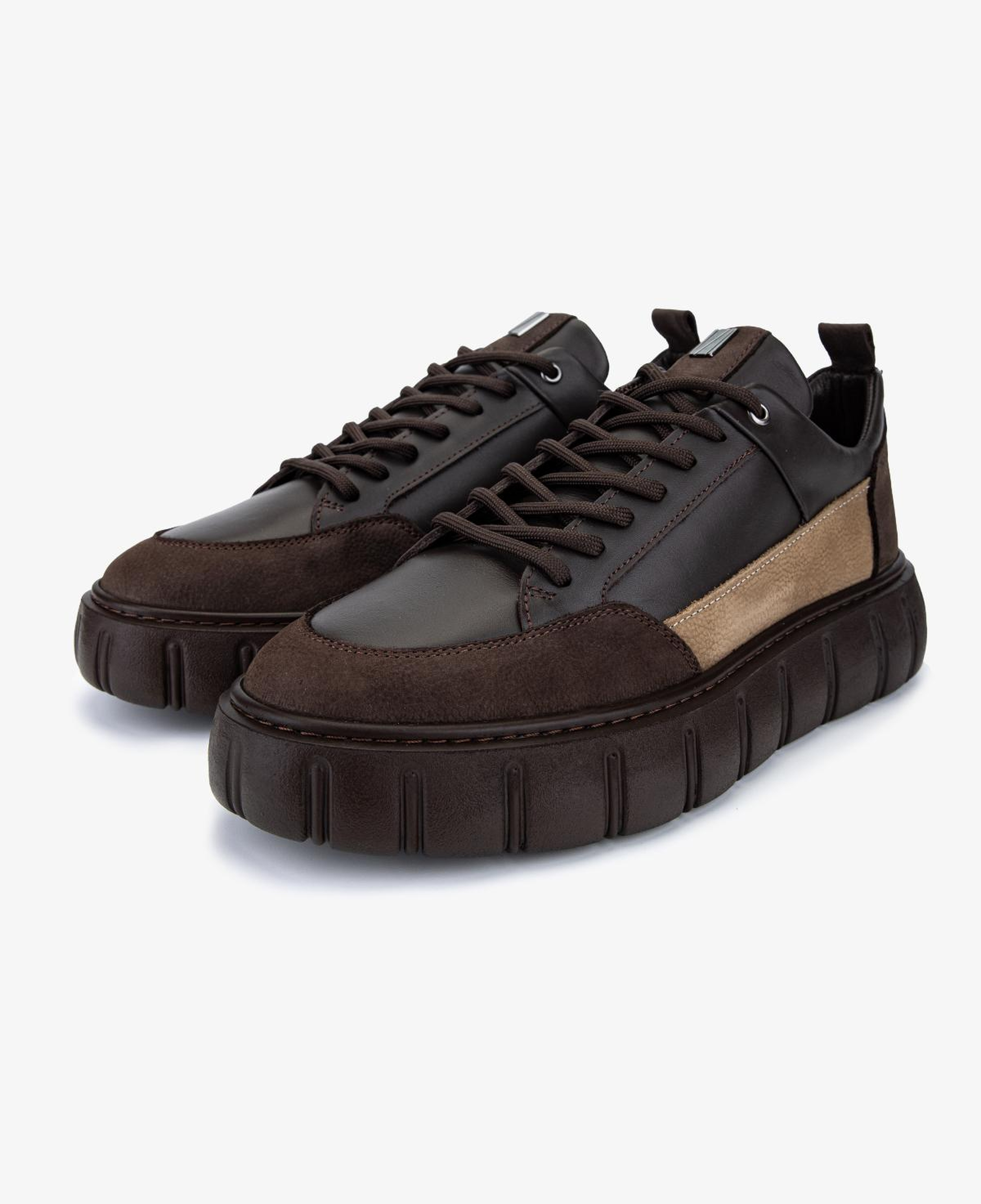 Valmenti Erkek Hakiki Deri Kahverengi Sneakers & Spor Ayakkabı