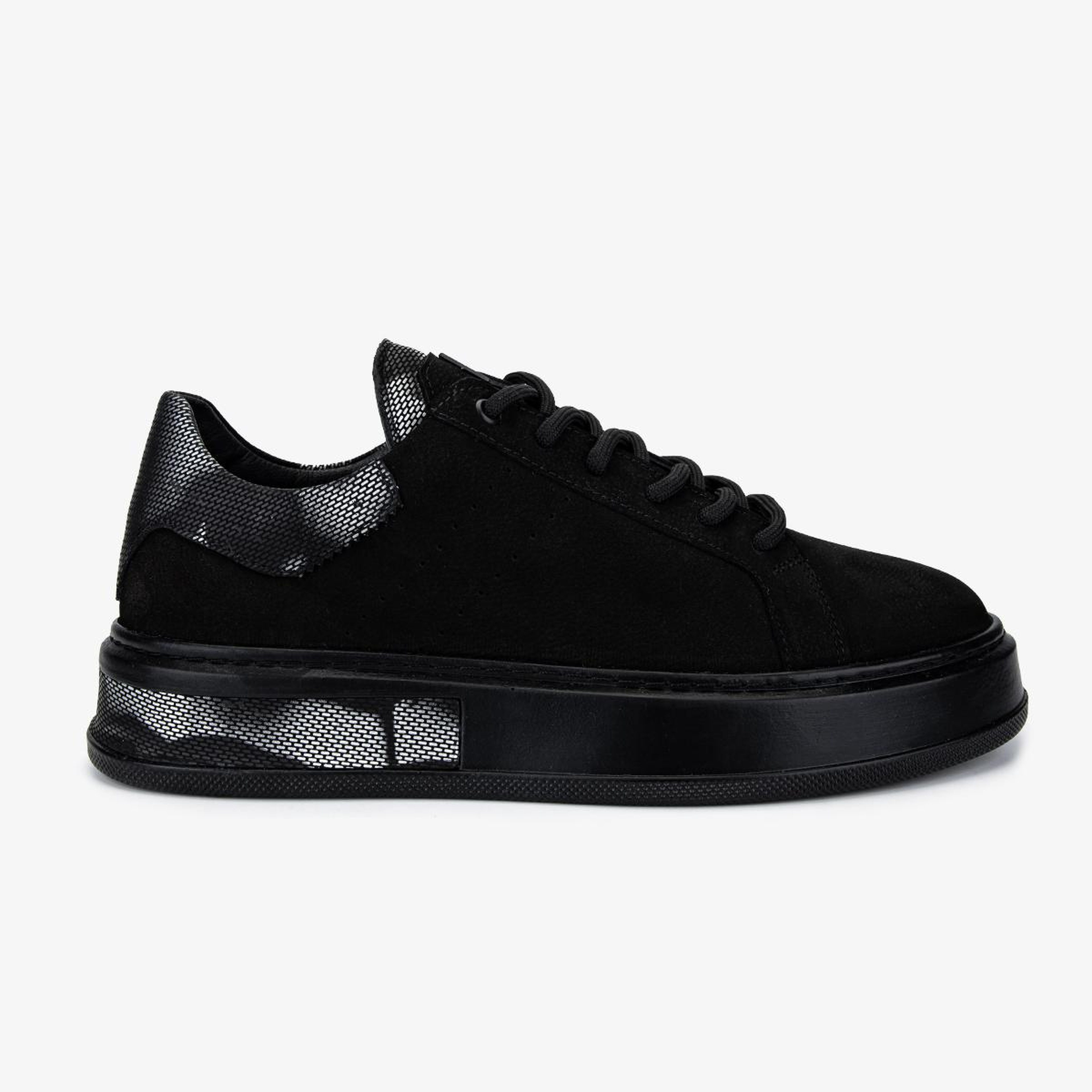 Valmenti Erkek Hakiki Deri Siyah Sneakers & Spor Ayakkabı